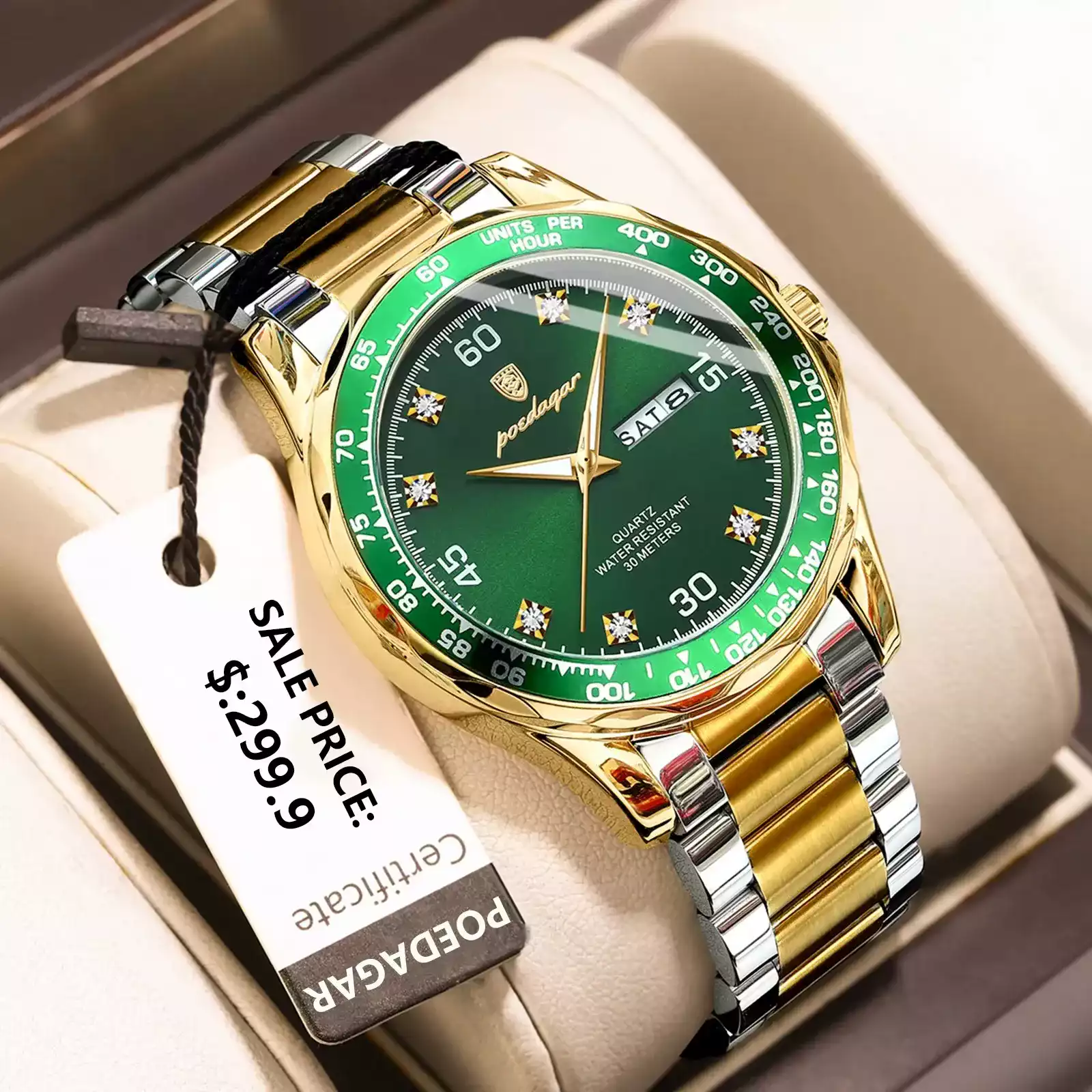 Montre Homme - Sophistiquée à Affichage Complet, Style Distinctif