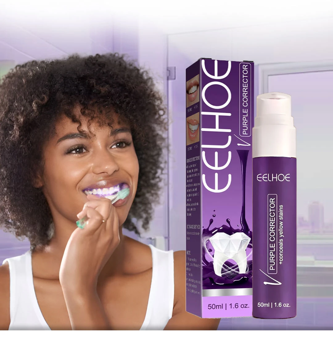 مبيض الأسنان الأرجواني