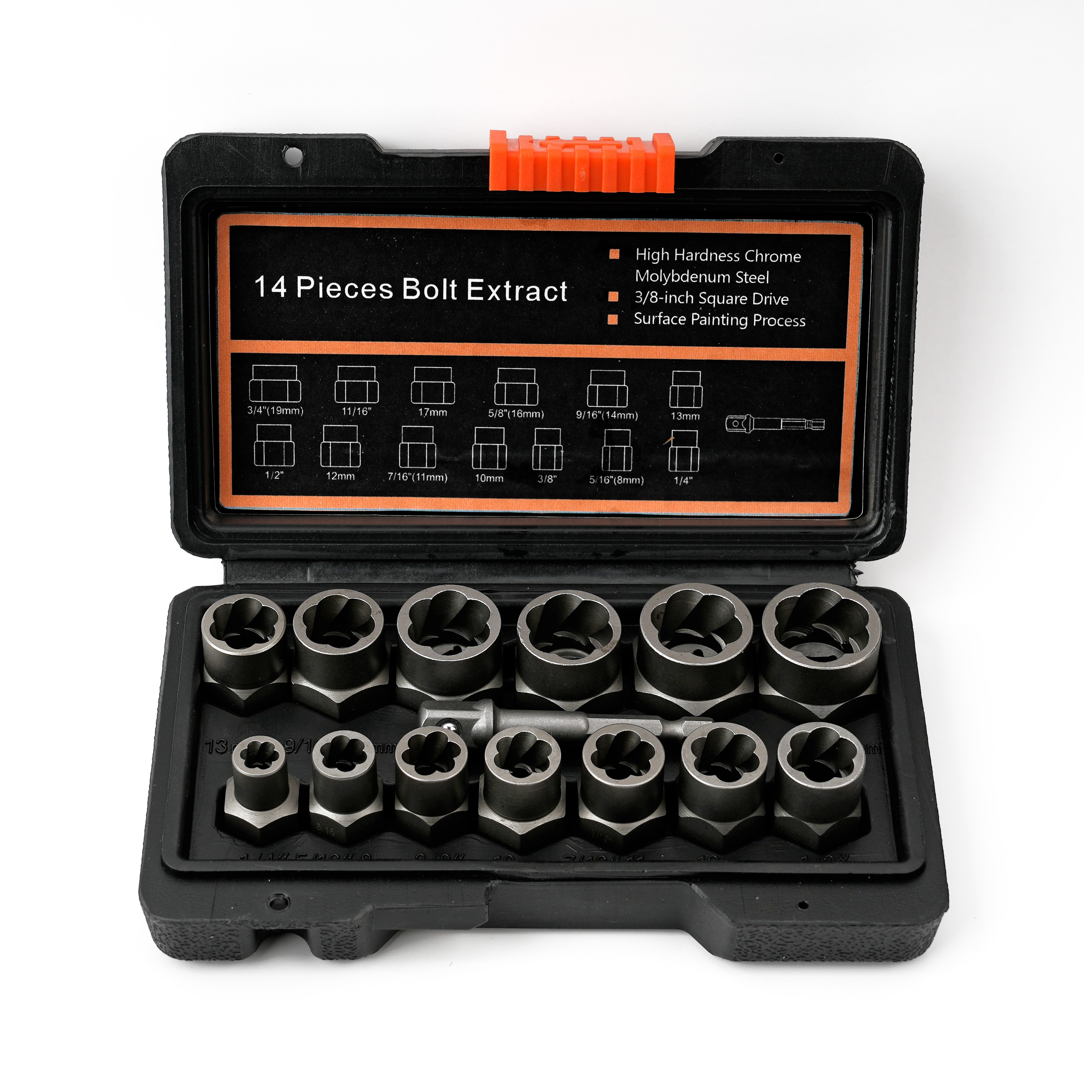 طقم 14 قطعة  لفك المسامير والصواميل التالف