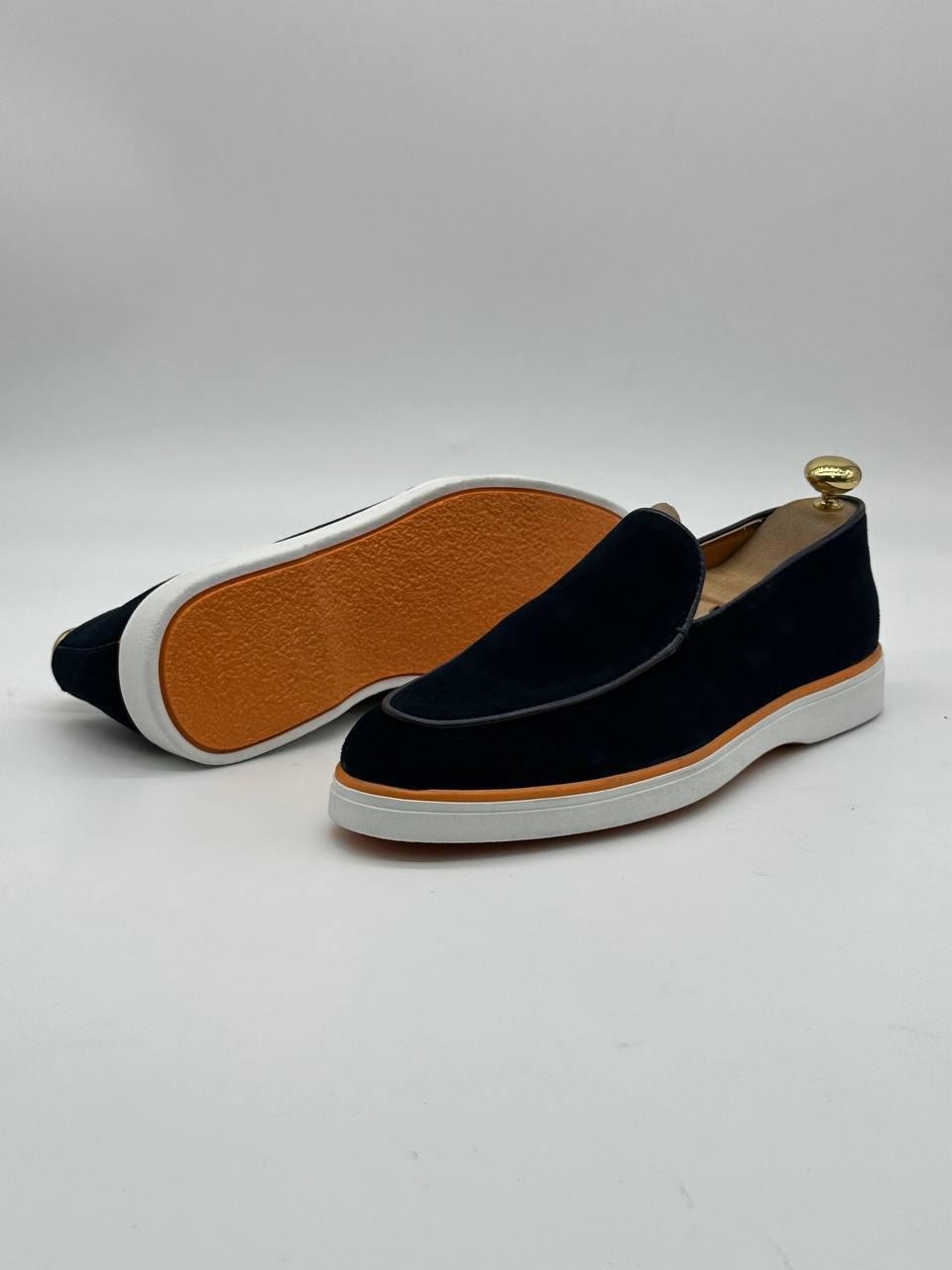 Baskets Slip-On en Velours avec Semelle Contrastée