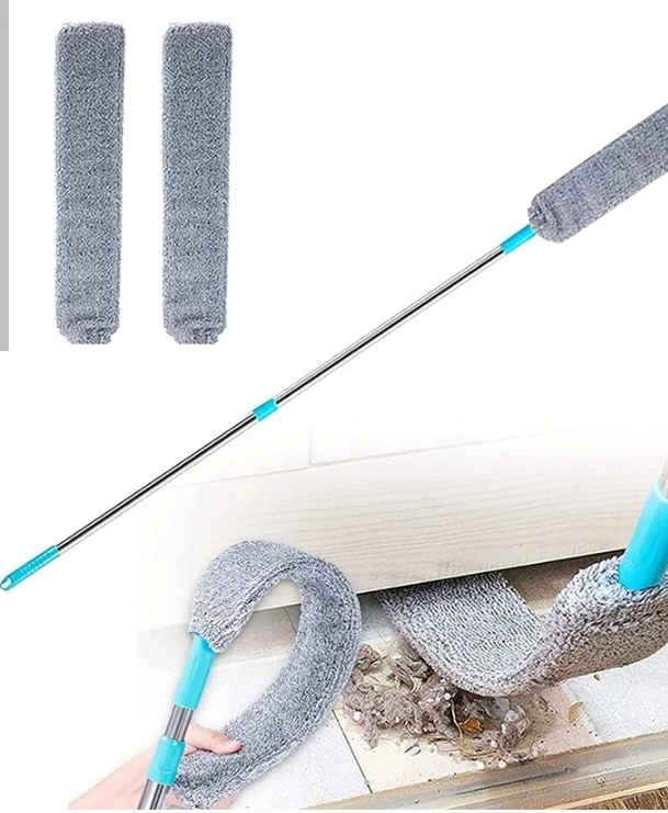 Telescopic Dust Brush: Long Handle Gap Cleaner for Household Dust Removal فرشاة الغبار التلسكوبية: منظف ذو مقبض طويل لإزالة الغبار المنزلي