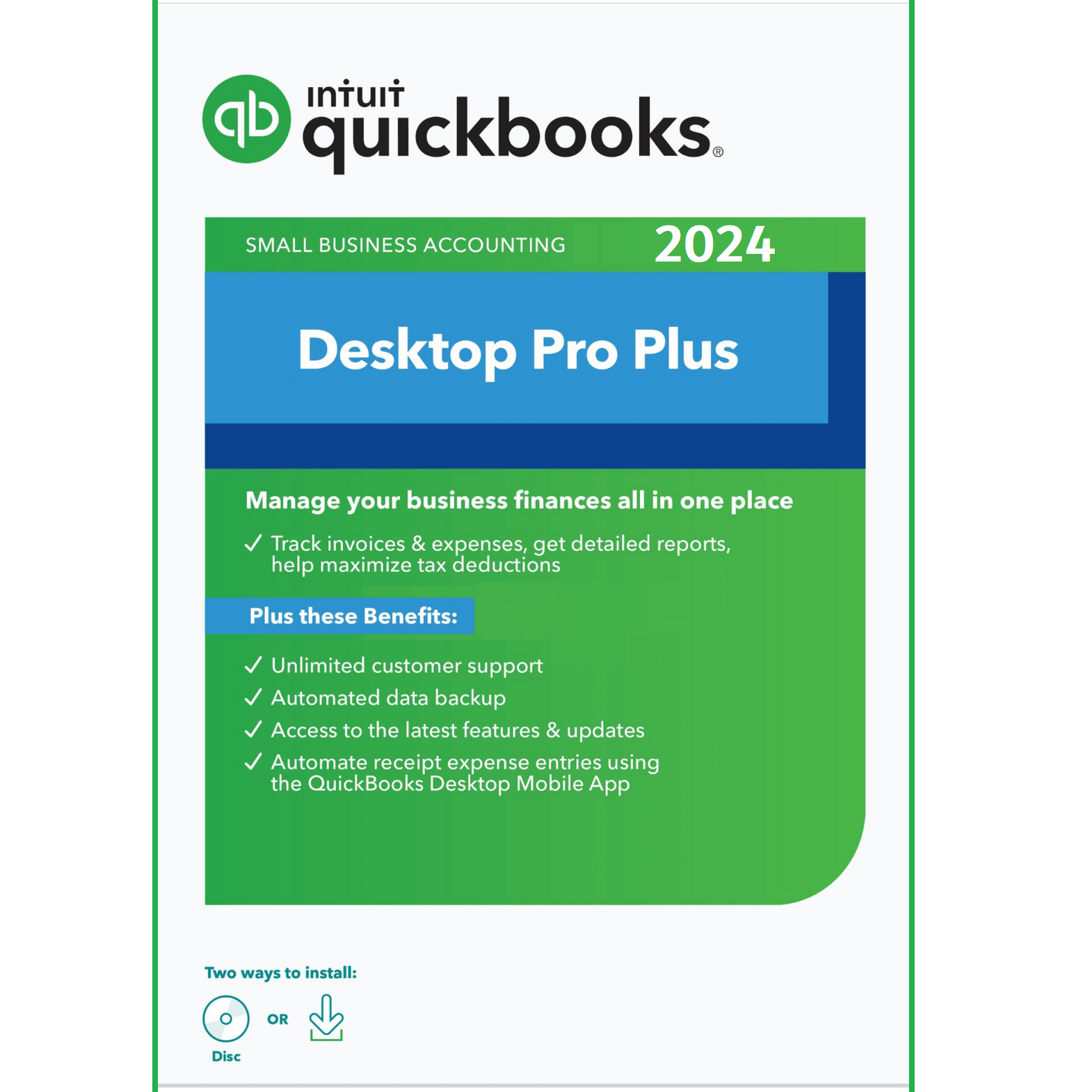 QuickBooks Desktop Pro Plus 2024 - Small Business Accounting Software