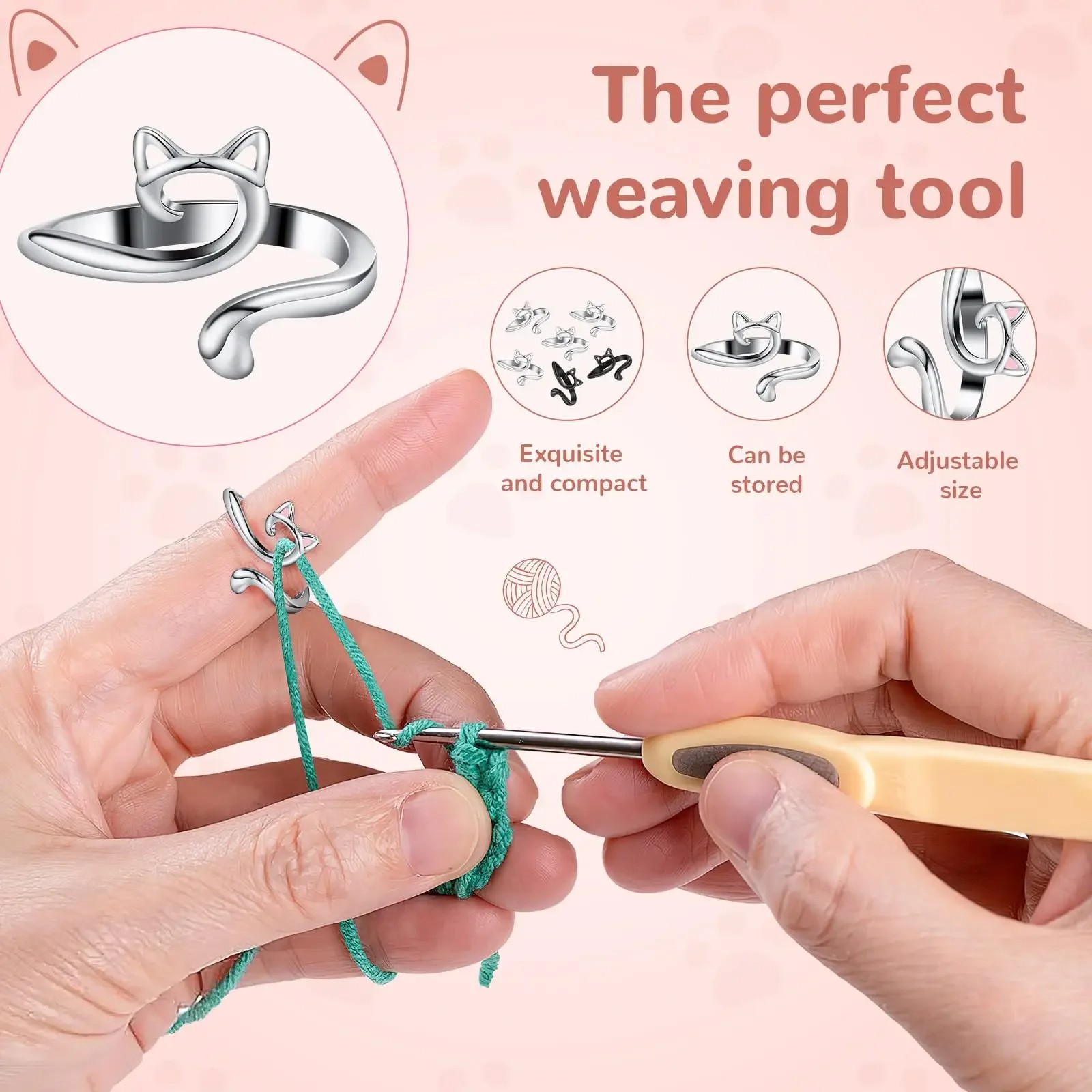 Anneau Magique™ – Votre Meilleur Allié pour un Crochet Fluide, Rapide et Sans Douleur !