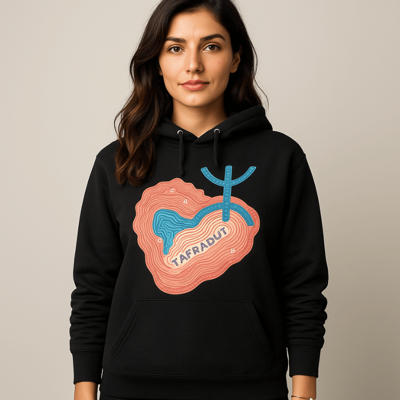 Fleurs et Contours Hoodie ( Femme )