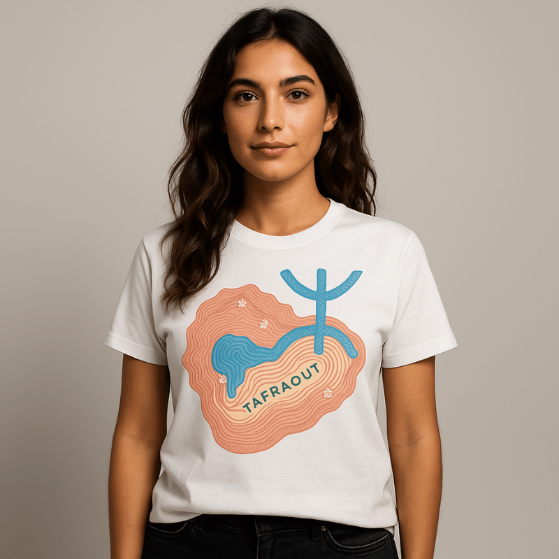 Fleurs et Contours T-shirt ( Femme )
