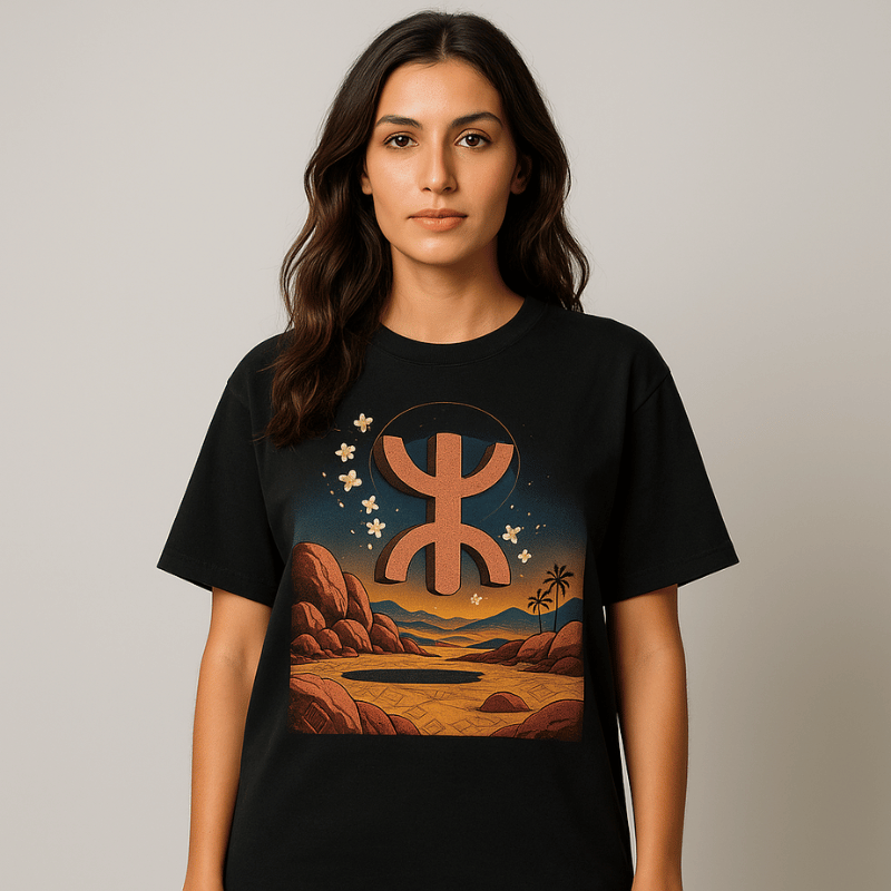 Granite Amazigh Oversize T-shirt ( Femme )
