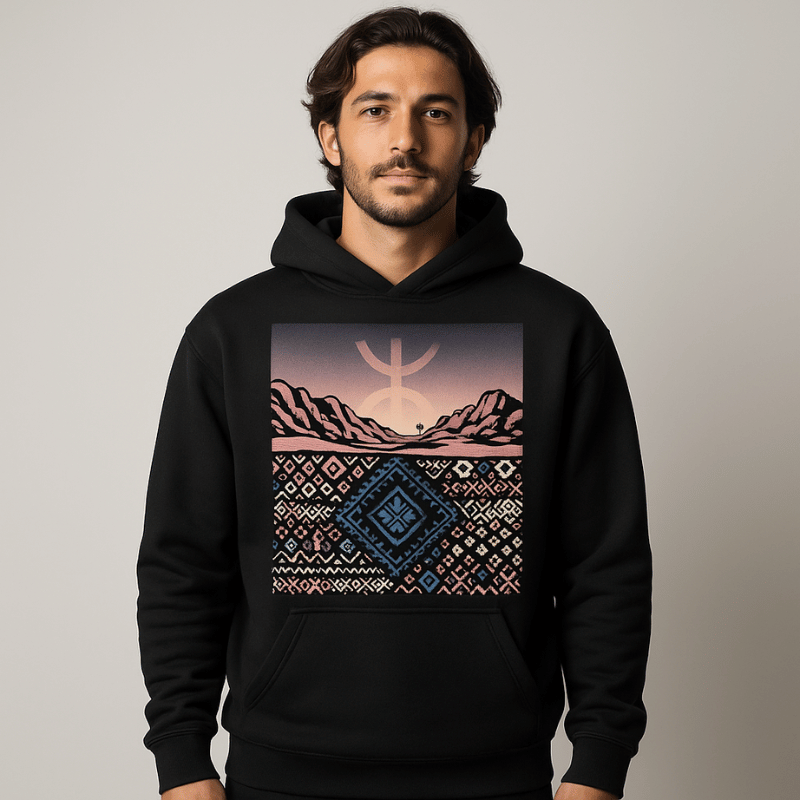 Heritage Patterns Oversize Hoodie ( Homme )