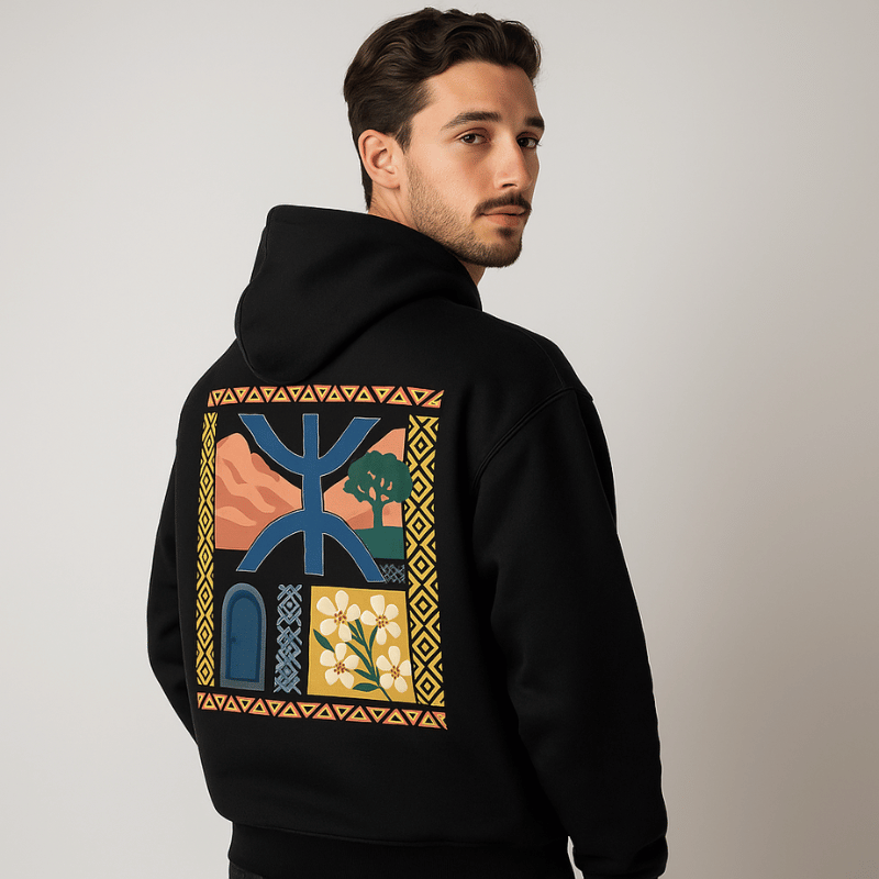 Tamazight Oversize Hoodie ( Homme )
