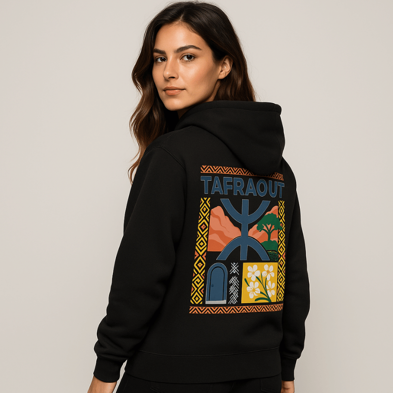 Tamazight n Tafrout Hoodie ( Femme )