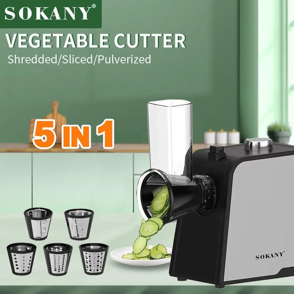 قطاعة خضروات كهربائية 5 في 1 من SOKANY
