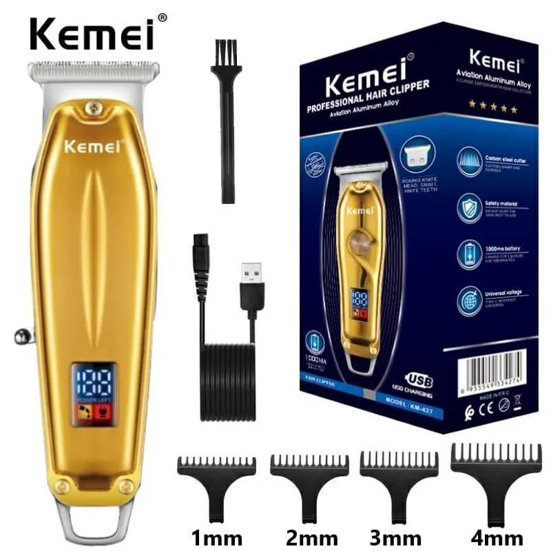 ماكينة حلاقة وتشذيب الشعر واللحية الكهربائية Kemei KM-427