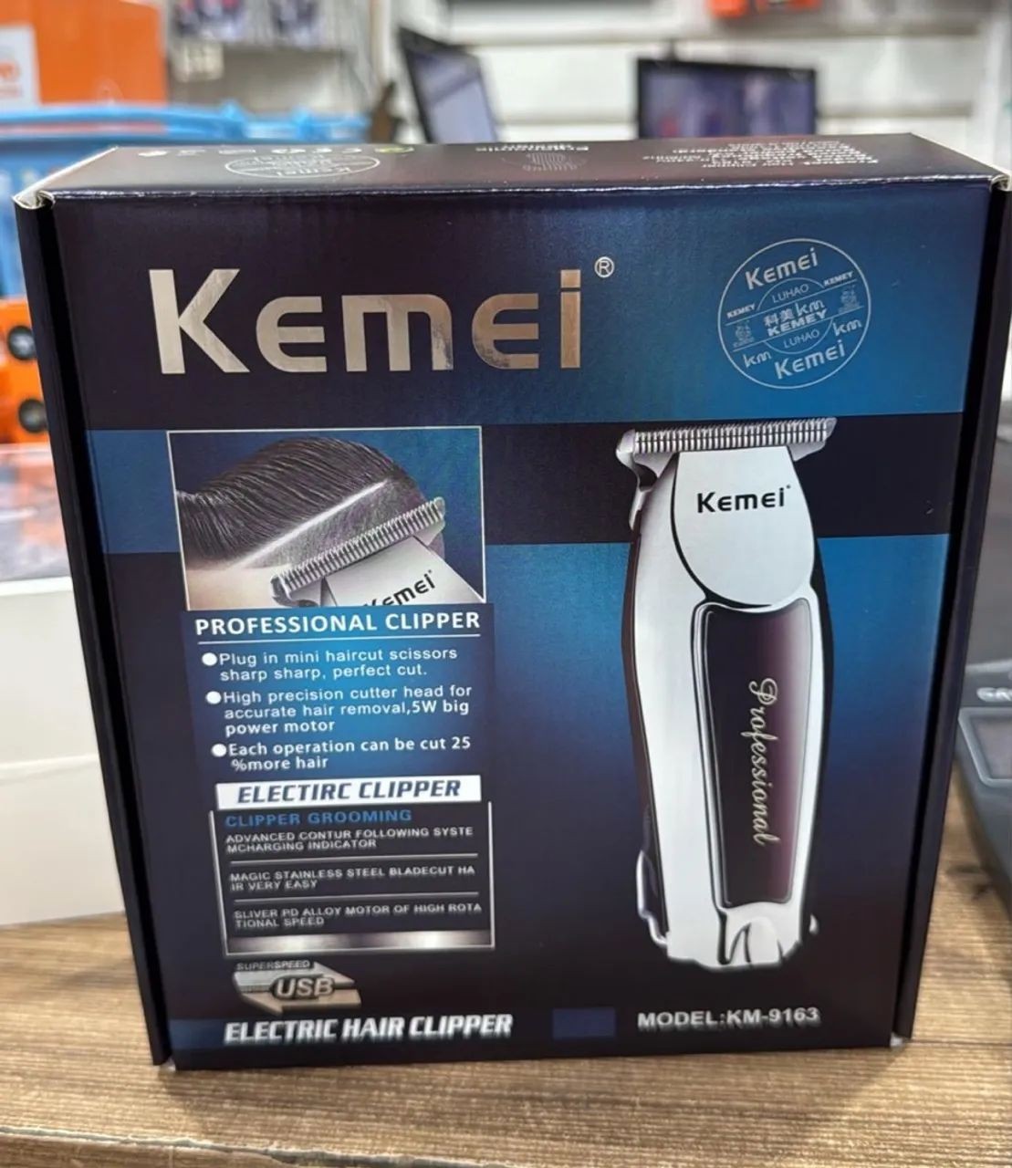 ماكينة حلاقة الشعر الاحترافية اللاسلكية Kemei KM-9162 -