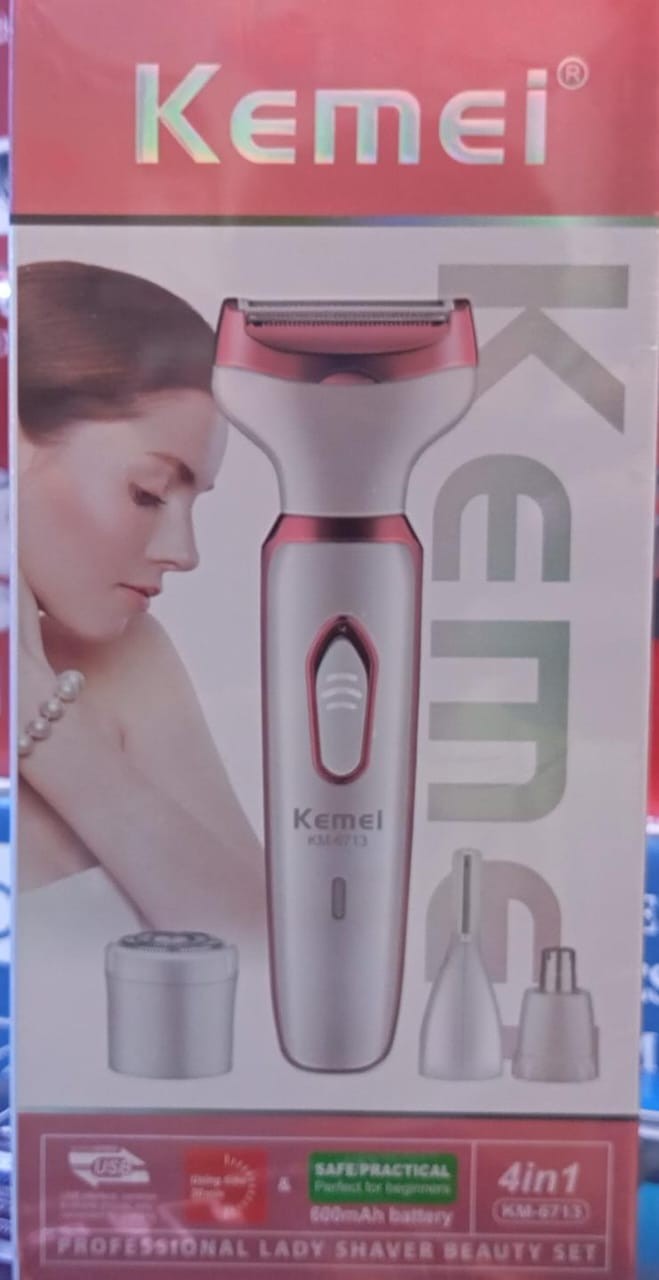 ماكينة الحلاقة KM - 6713 لعناية بالجمال 4 في 1 للسيدات