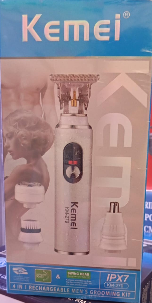 ماكينة الحلاقة لعناية متكاملة 4 في 1:  Kemei KM-279
