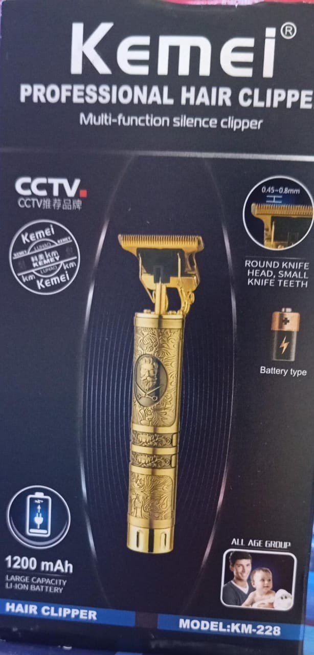 ماكينة حلاقة الشعر واللحية الاحترافية Kemei KM-228