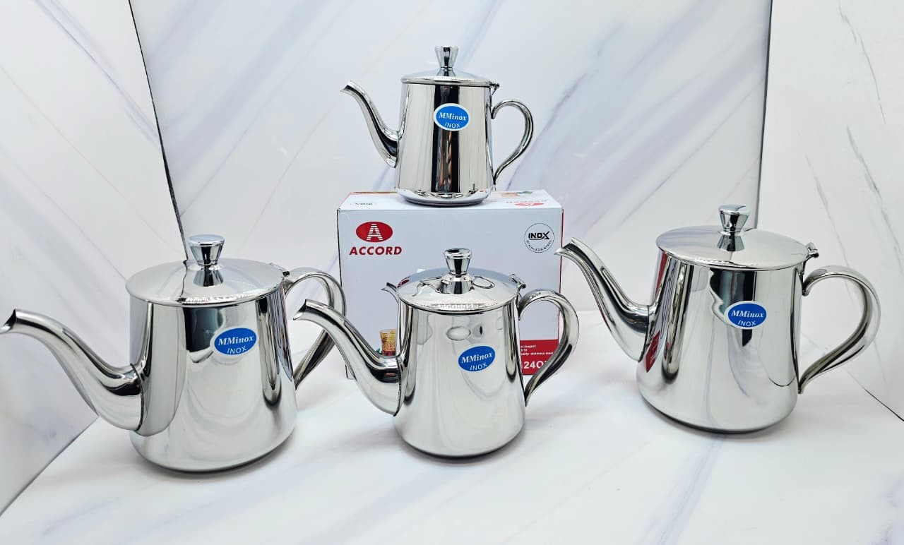 إبريق حجم متوسط 24 ستانلس ستيل فاخرة (INOX)