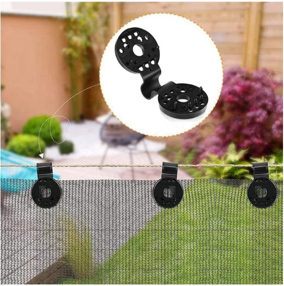Shade cloth clips