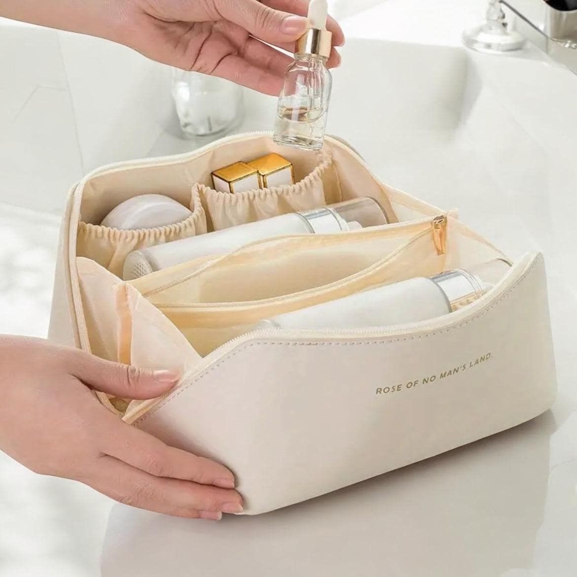 حقيبة ماكياج محمولة مقاوم للماء