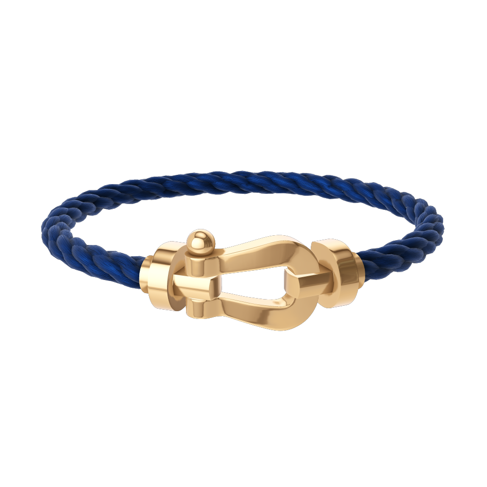 BRACELET FRED FORCE GRAND MODÈLE BLEU MARINE GOLD