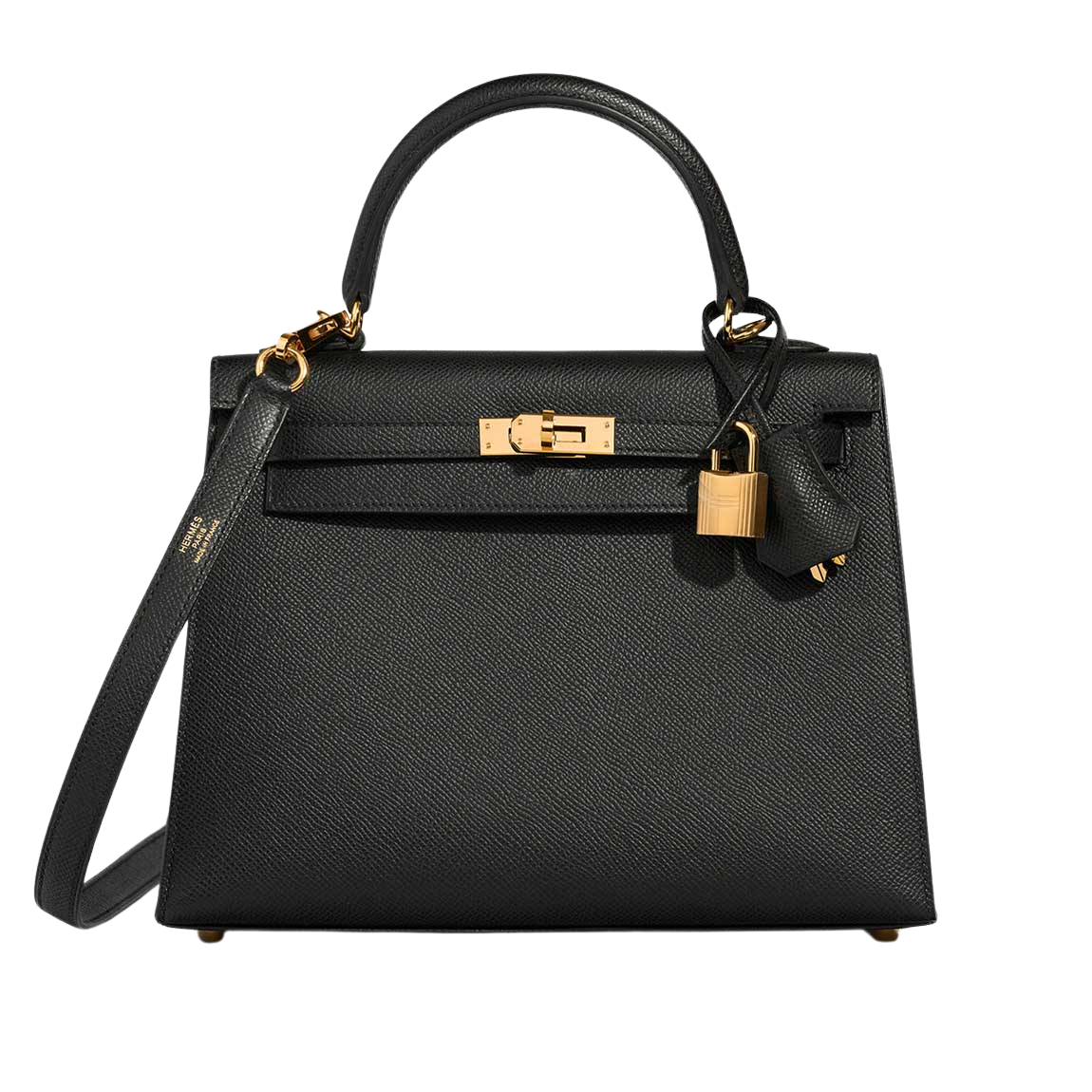 HERMES KELLY COURCHEVEL NOIR