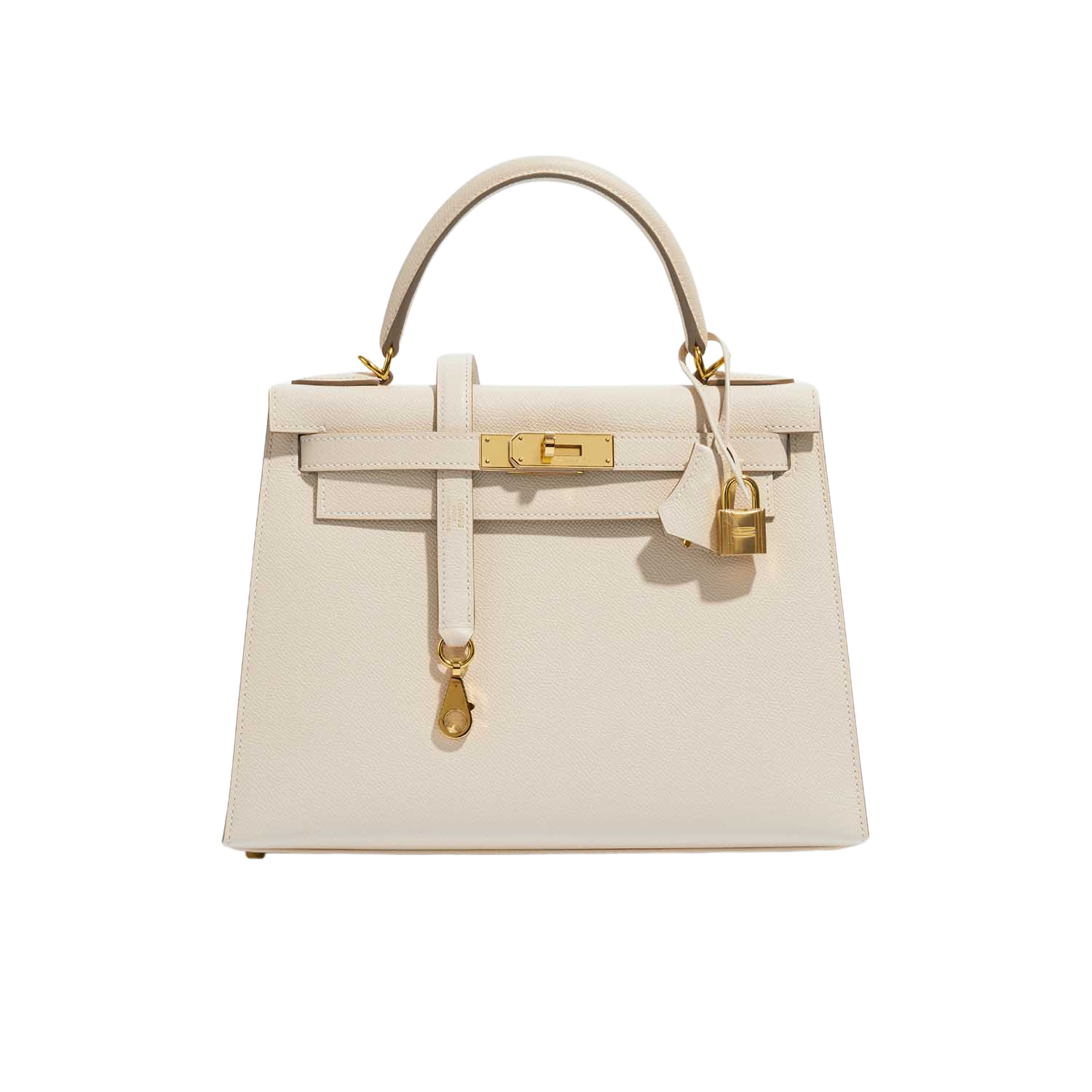 HERMES KELLY COURCHEVEL CRÉME
