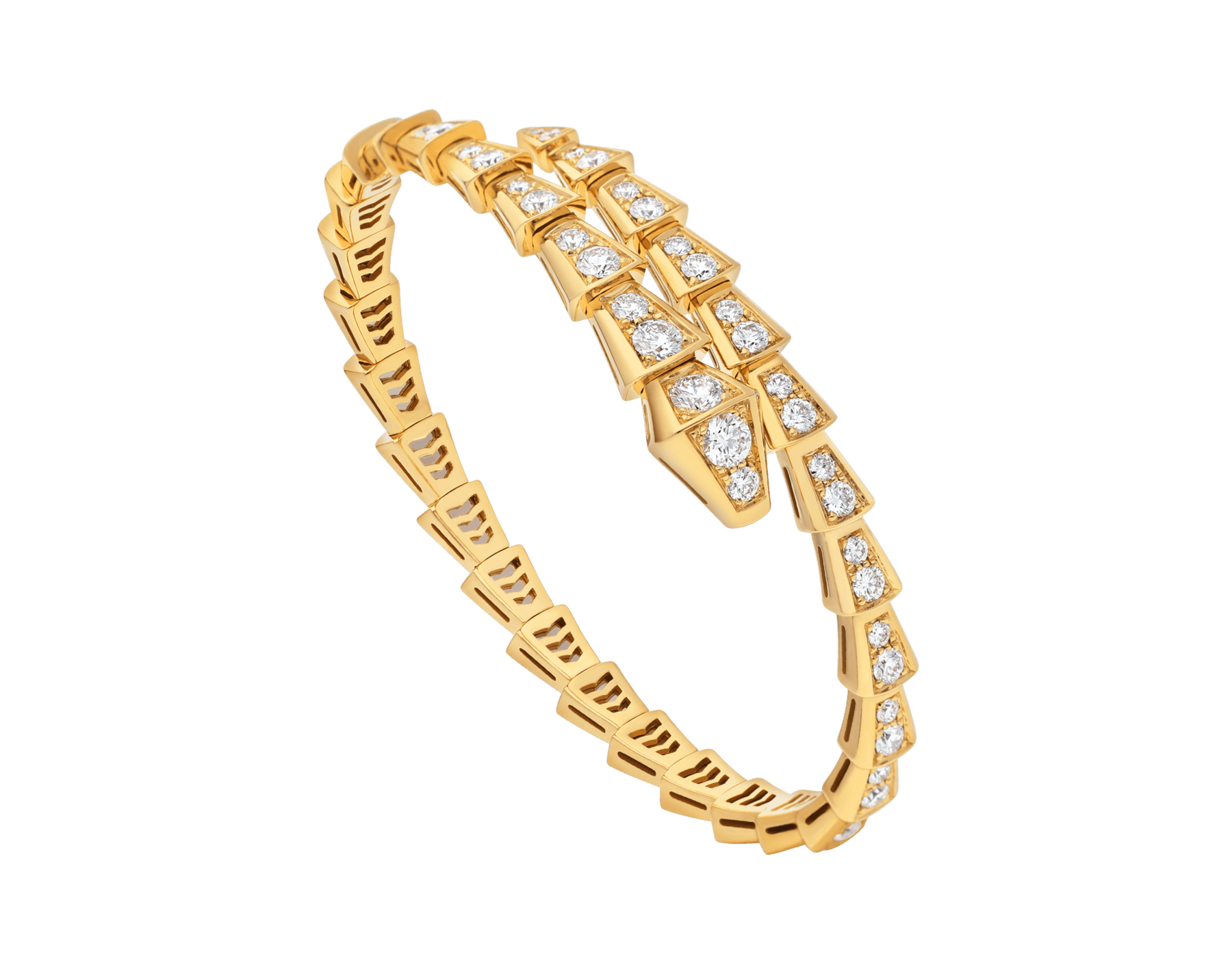 BRACELET BVLGARI SERPENTI VIPER DIAMONDS GOLD