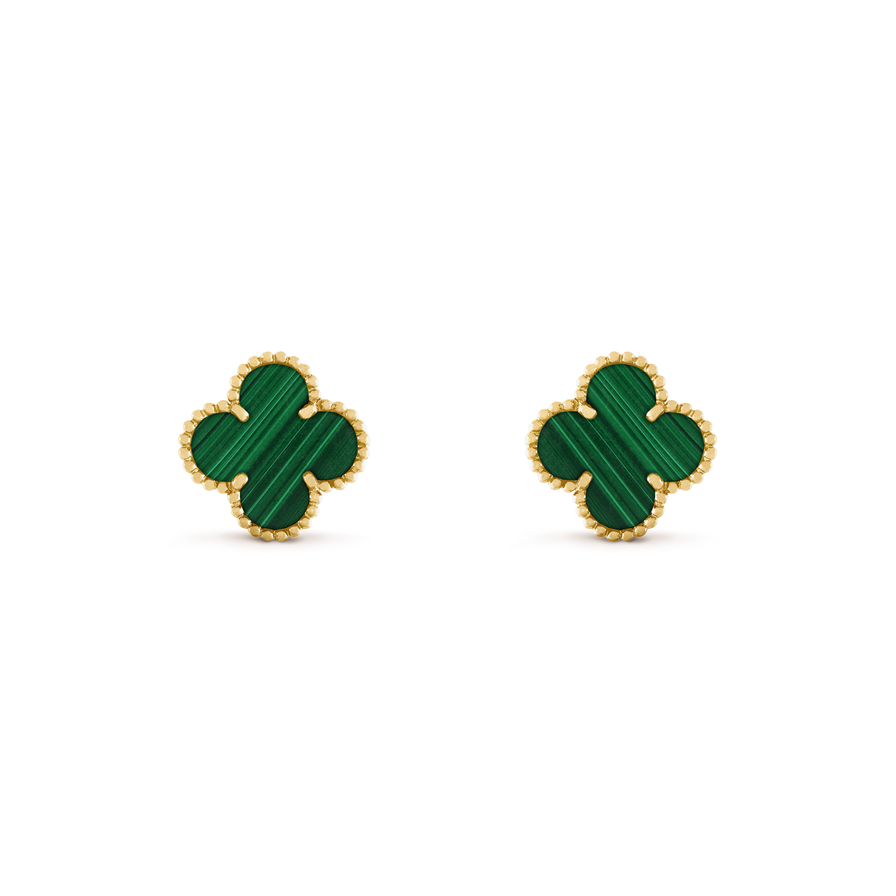 BOUCLE VAN CLEEF VINTAGE ALHAMBRA VERT MALACHITE