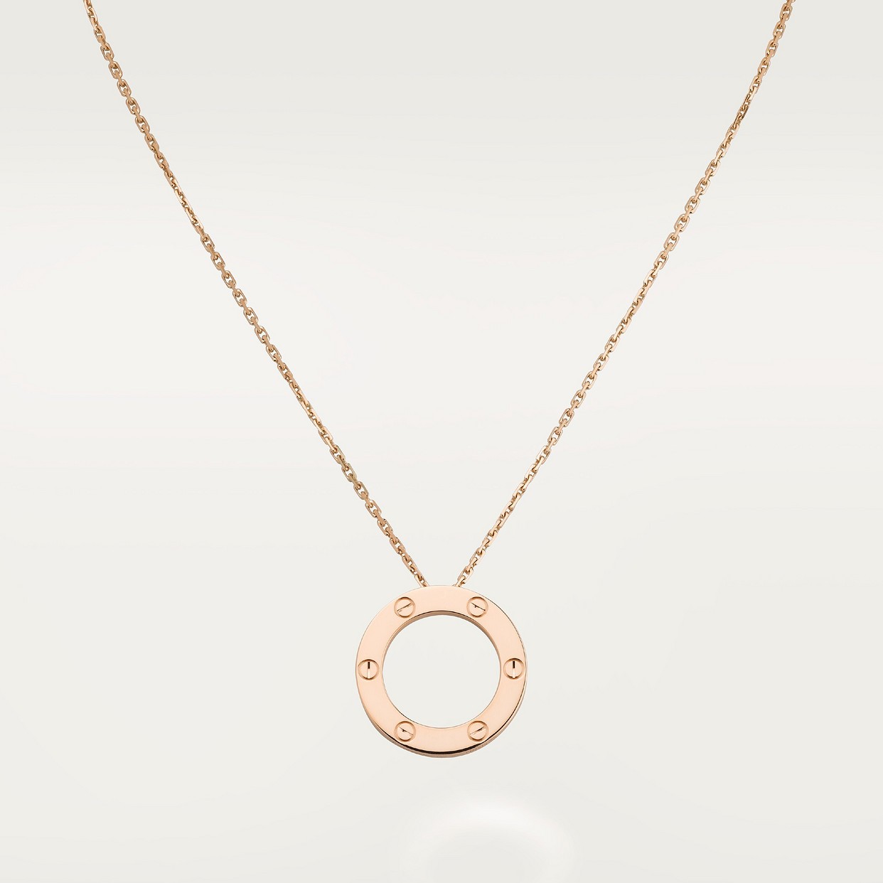 COLLIER CARTIER PENDENTIF LOVE ROSE GOLD