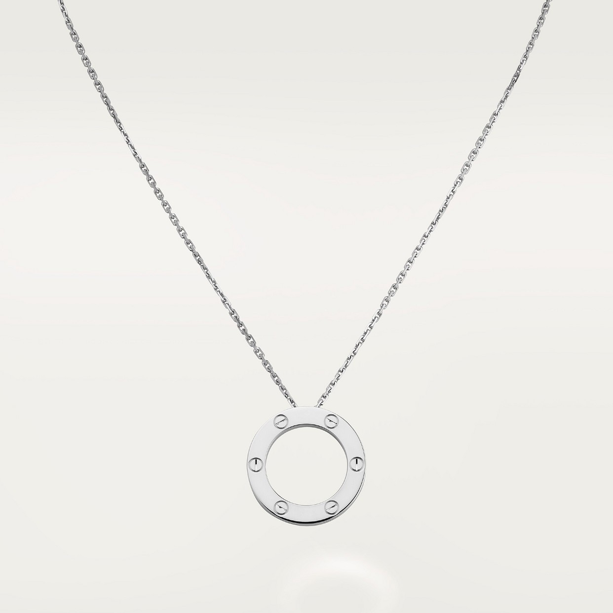 COLLIER CARTIER PENDENTIF LOVE WHITE GOLD