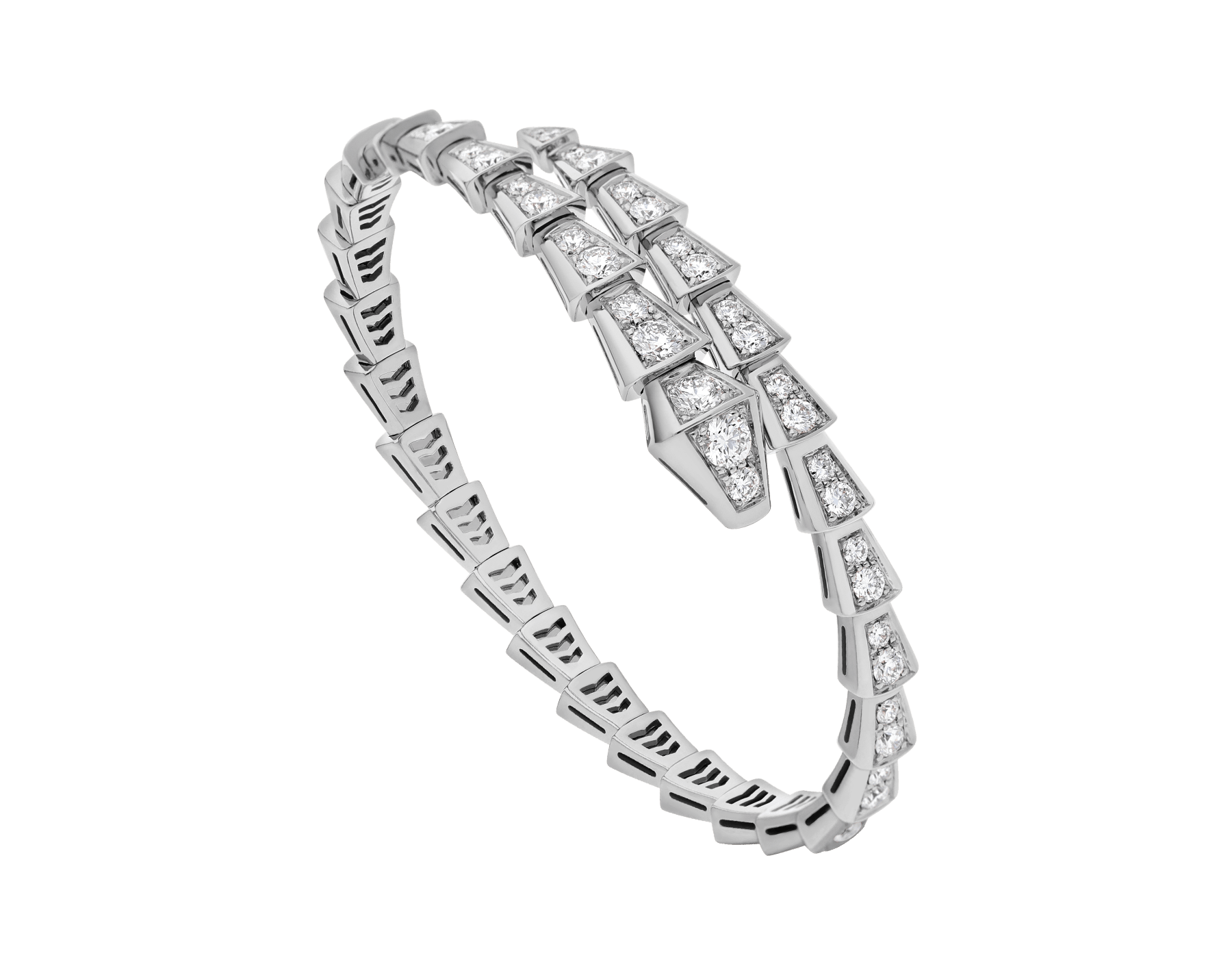 BRACELET BVLGARI SERPENTI VIPER DIAMONDS WHITE GOLD