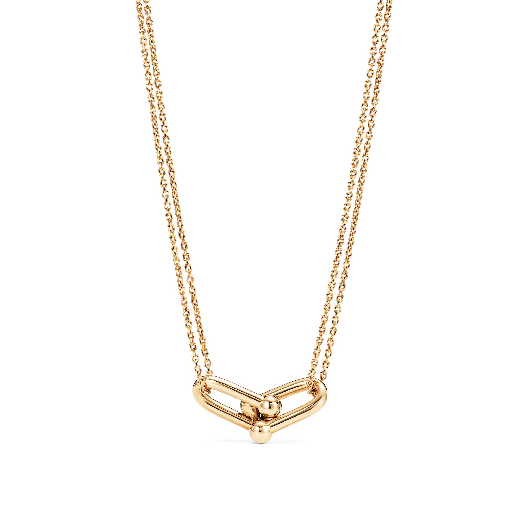 COLLIER TIFFANY HARDWEAR PENDETIF À MAILLONS GOLD