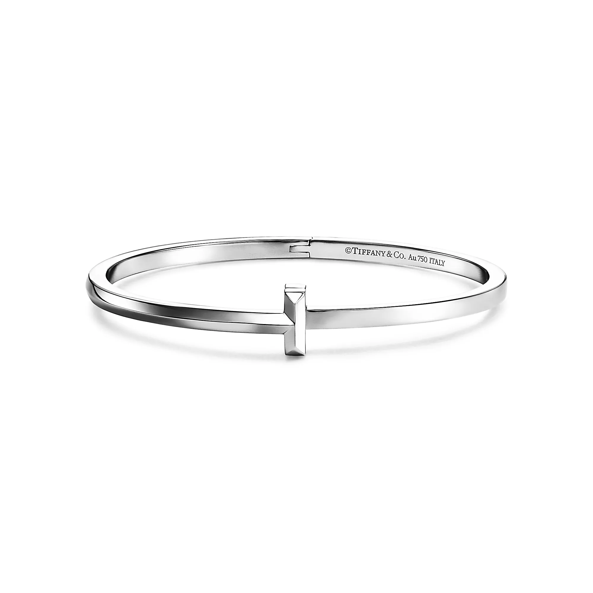 BRACELET TIFFANY T CHARNIÈRE T1 WHITE GOLD