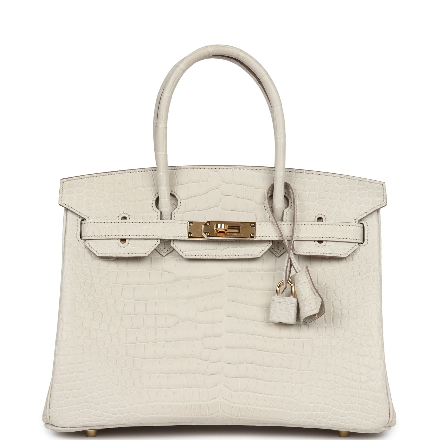 HERMES BIRKIN 35 CROCODILE POROSUSE BLANC