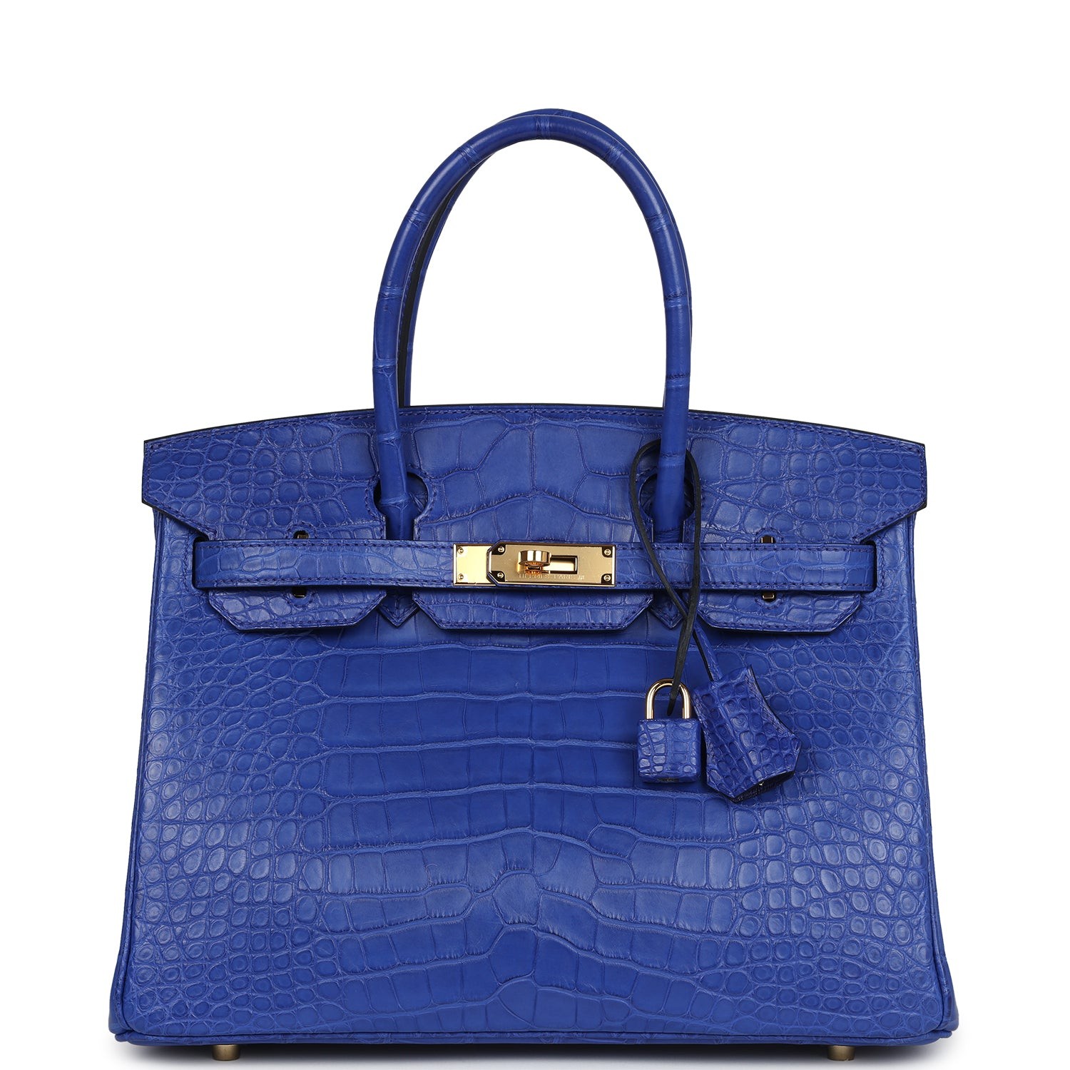 HERMES BIRKIN 35 CROCODILE POROSUSE BLEU