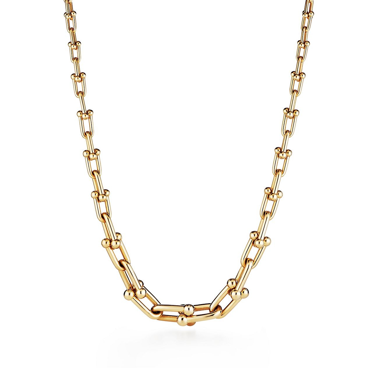 COLLIER GRADUATED LINK NECKLACE GOLD