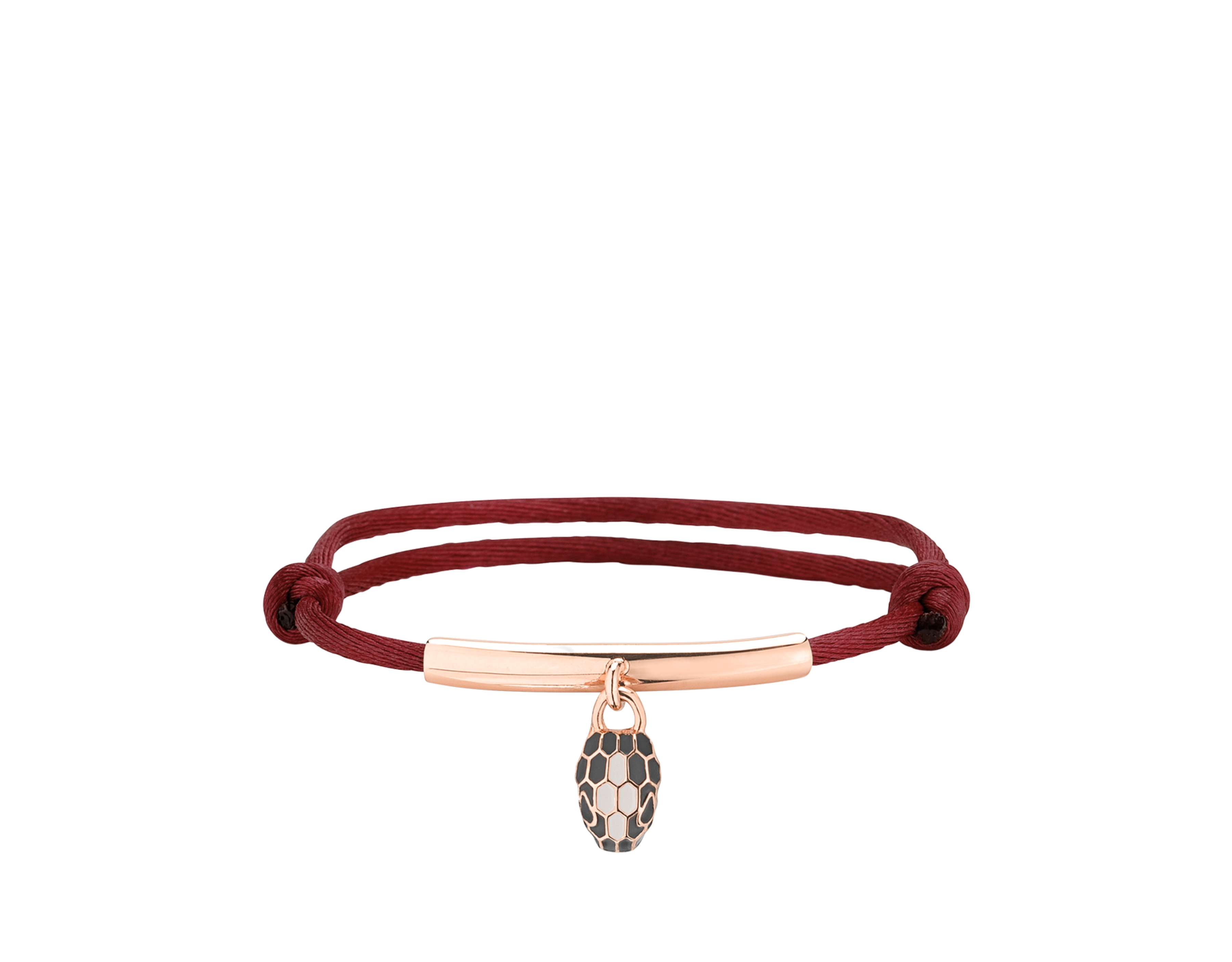 BRACELETS BVLGARI SERPENTI FOREVER CORDE ROUGE ROSE GOLD