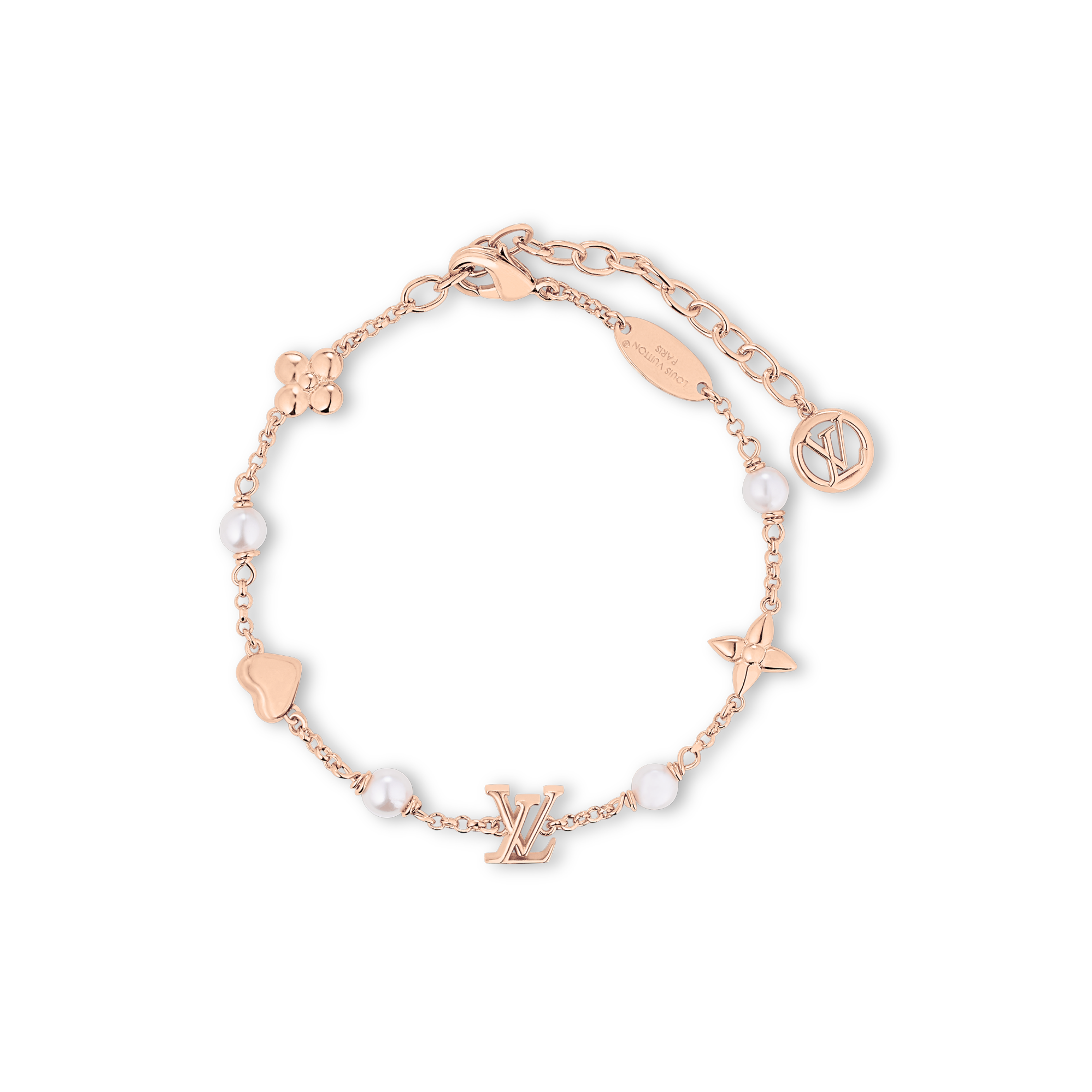 GOURMETTE LV HEART ROSE GOLD