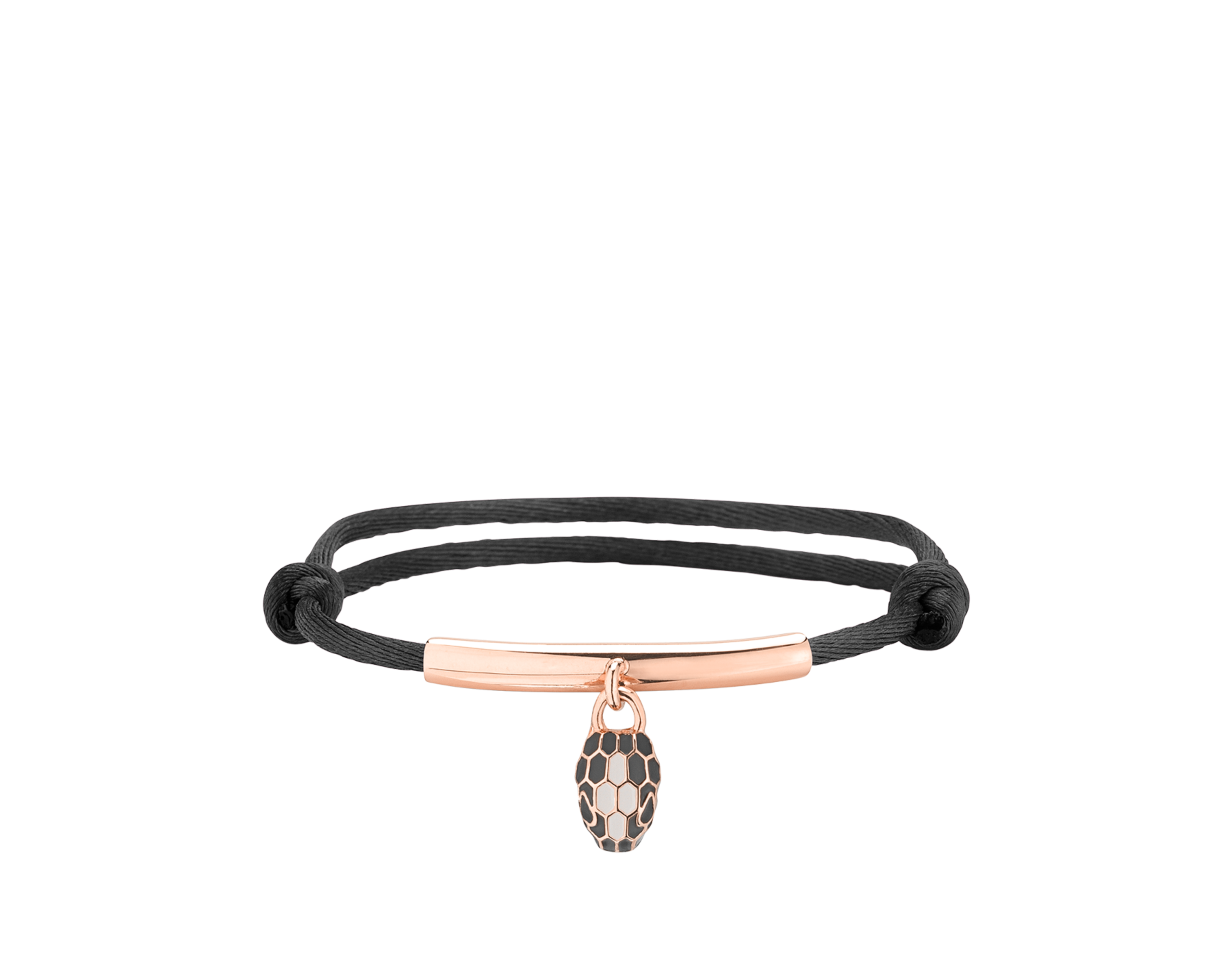BRACELETS BVLGARI SERPENTI FOREVER CORDE NOIR ROSE GOLD