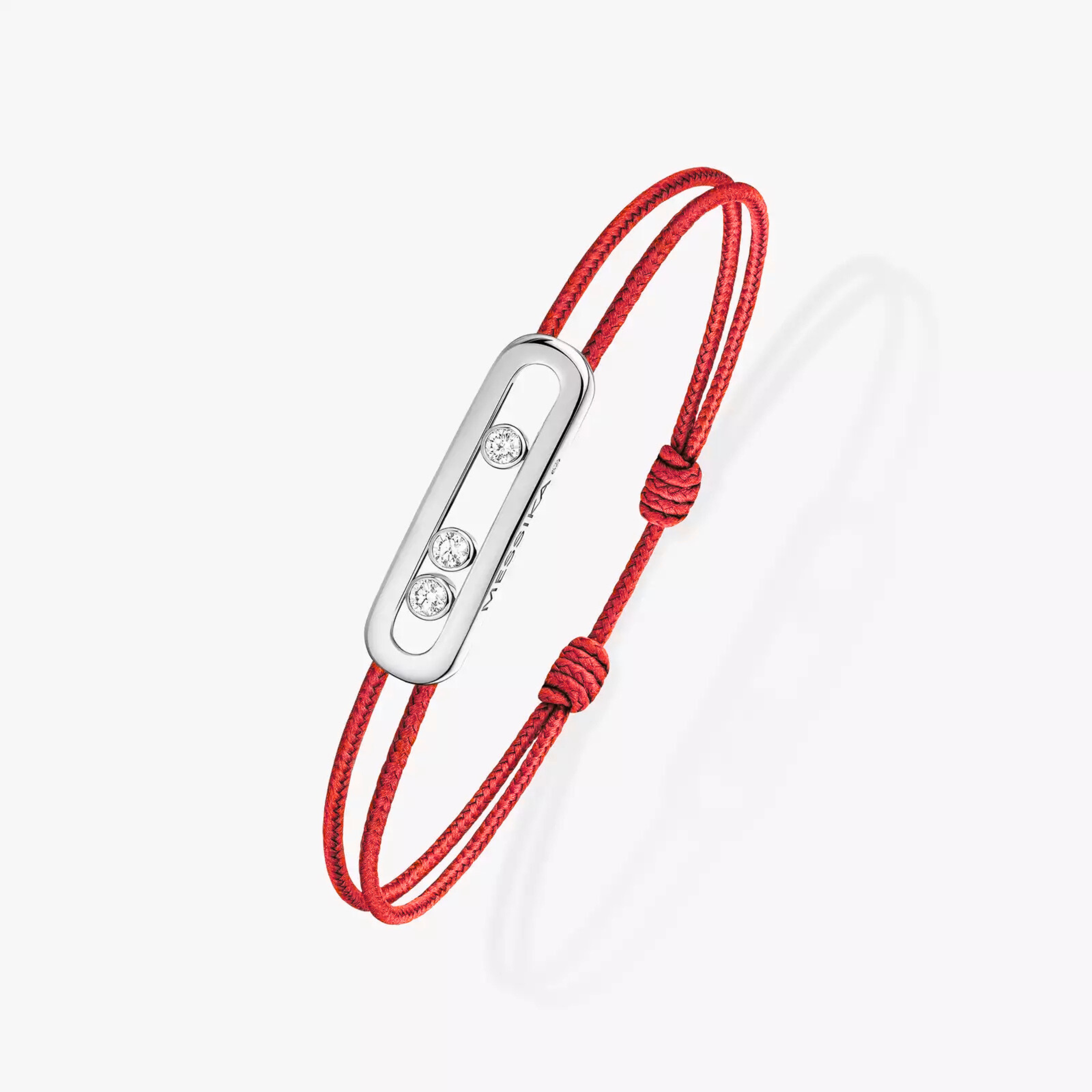 BRACELET MESSIKA CORDE ROUGE WHITE GOLD