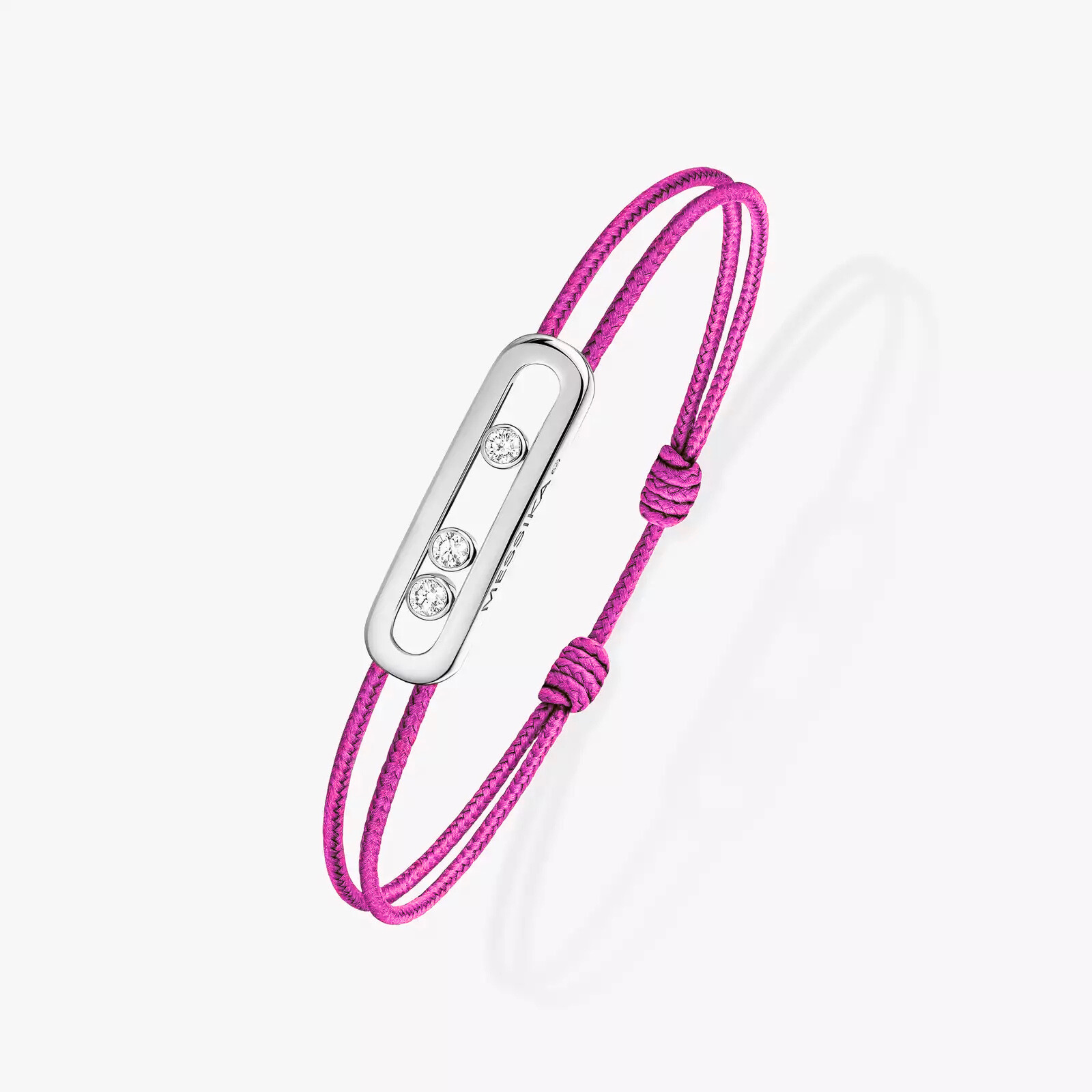 BRACELET MESSIKA CORDE ROSE WHITE GOLD