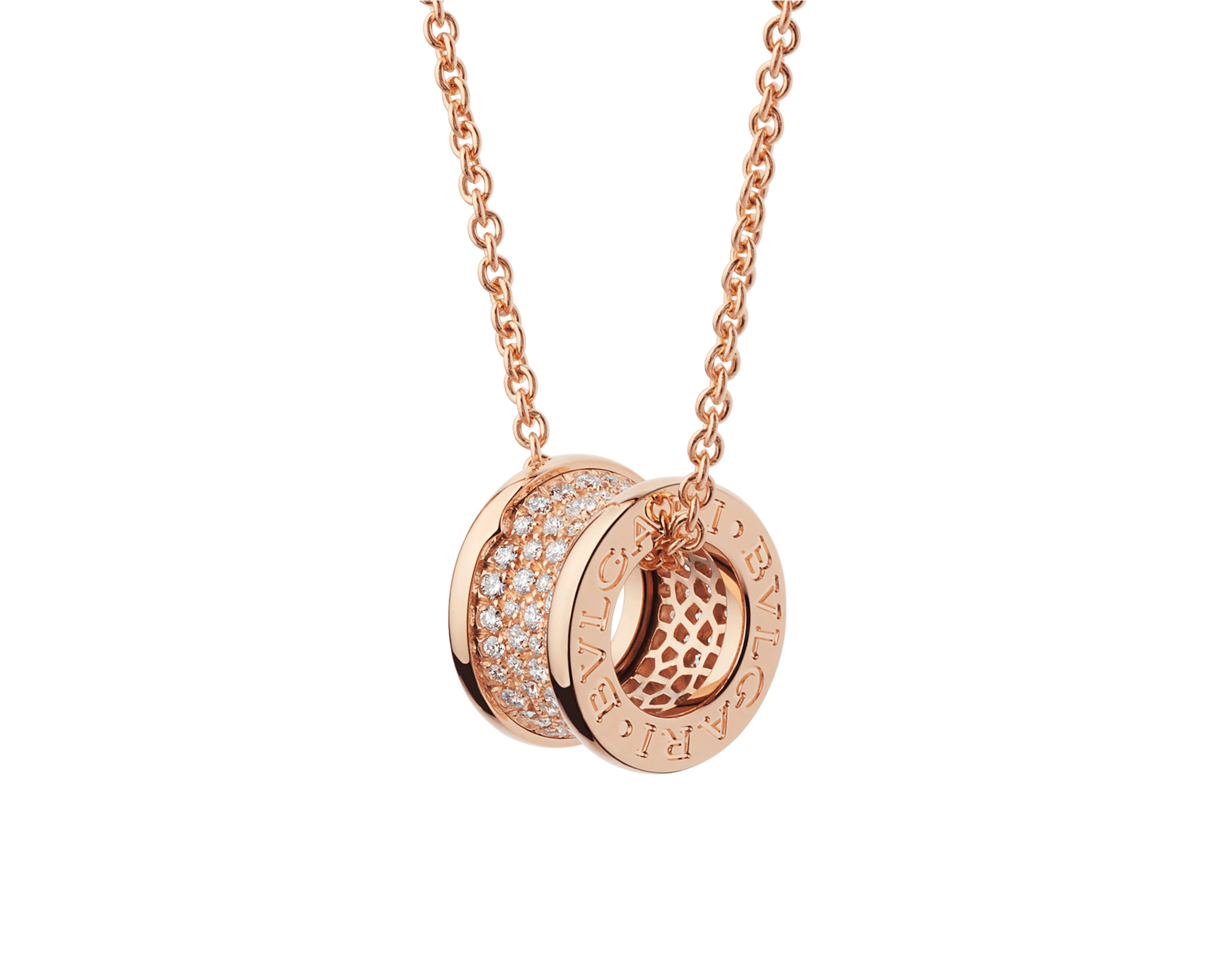 COLLIER BVLGARI B.ZERO DOAMONDS ROSE GOLD