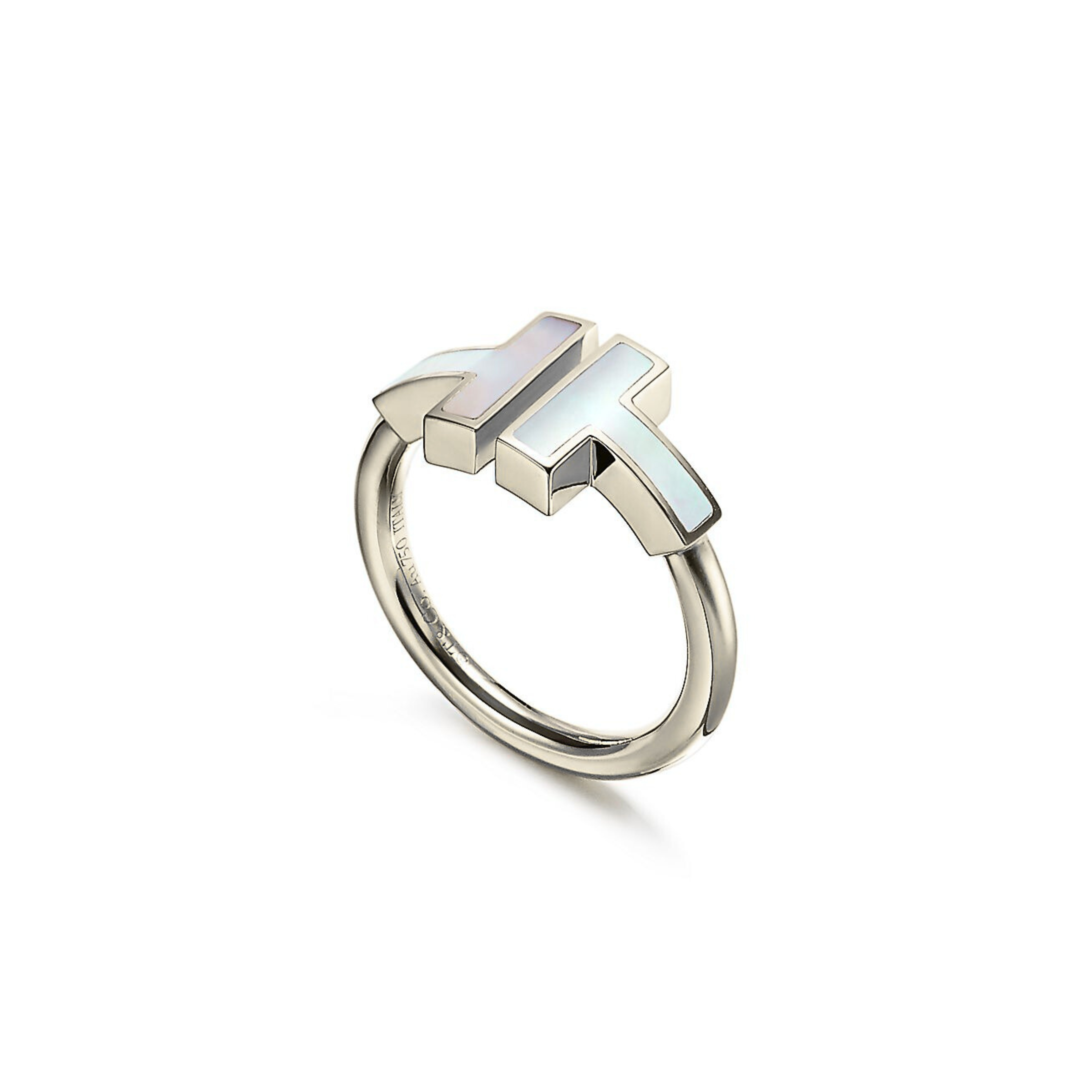 BAGUE TIFFANY & CO T WHITE GOLD
