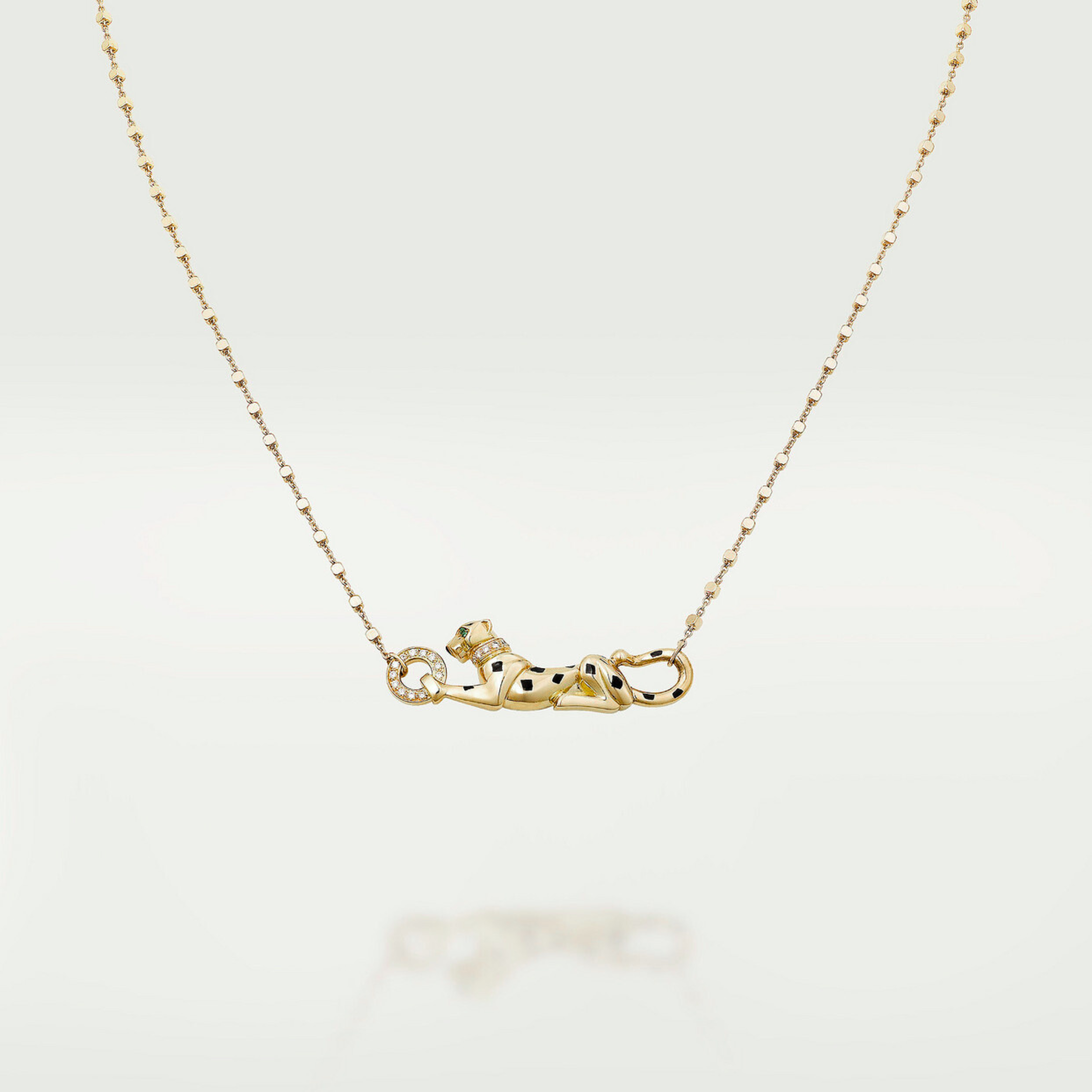COLLIER CARTIER PANTHERE PENDENTIF AVEC STRASS GOLD