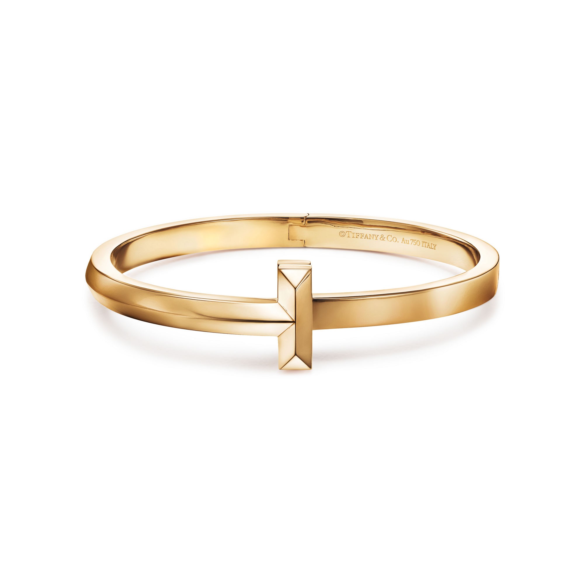 BRACELET TIFFANY & CO T CHARNIÈRE T1 GRAND MODELE GOLD