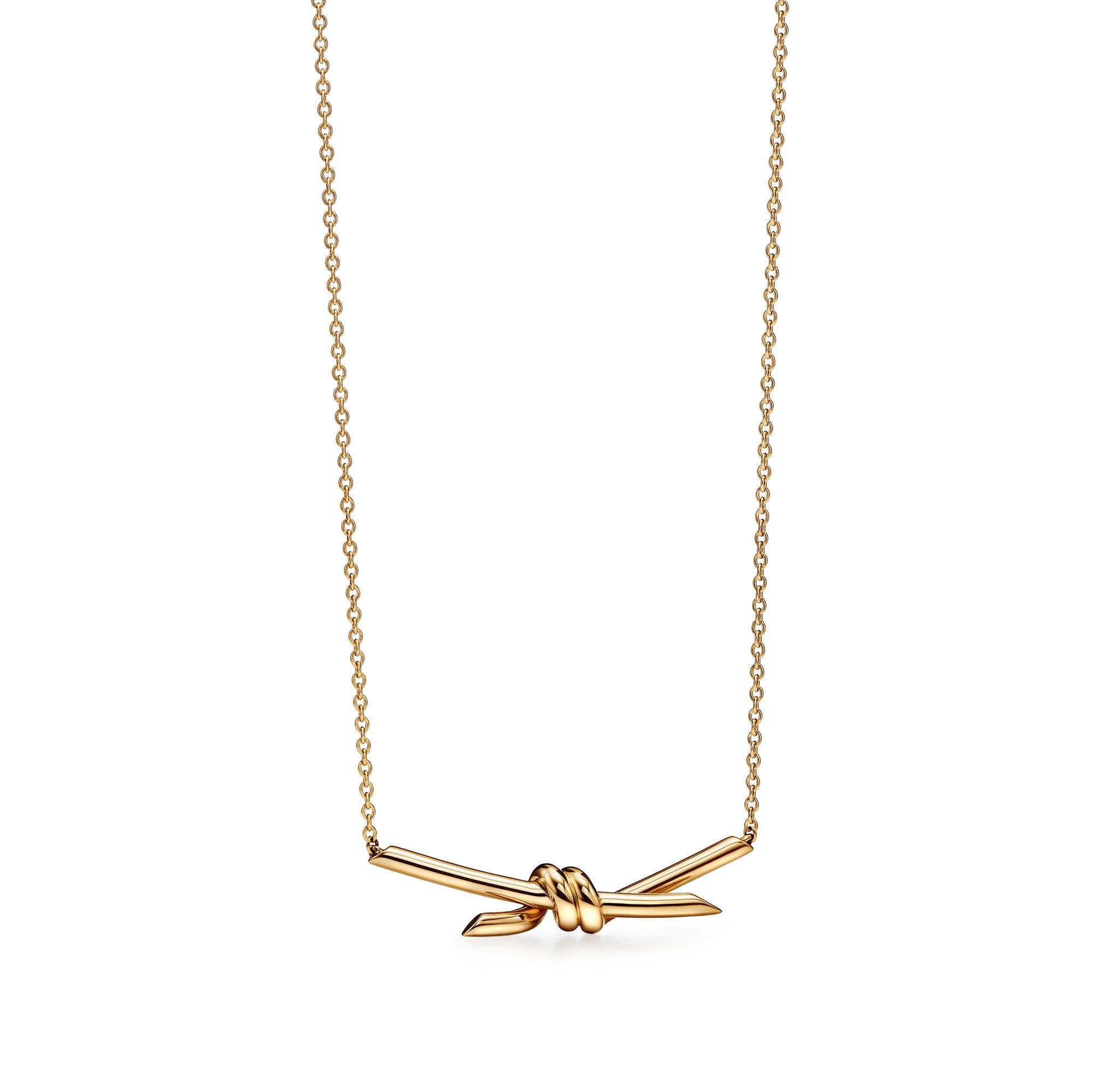 COLLIER TIFFANY & CO KNOT PENDENTIF GOLD