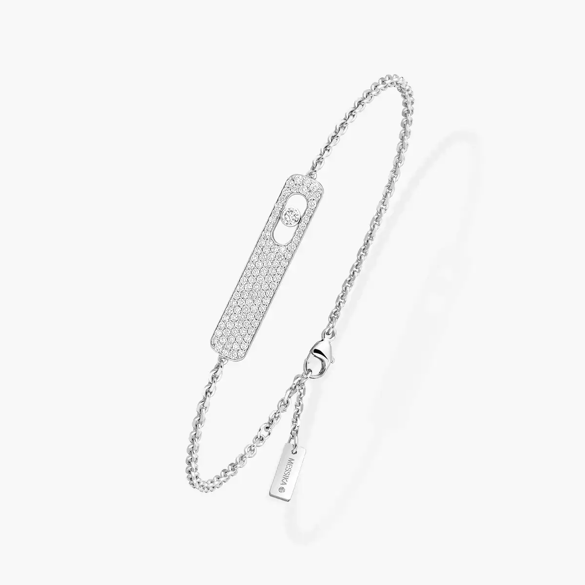 GOURMETTE MESSIKA MY FIRST DIAMOND PAVE WHITE GOLD