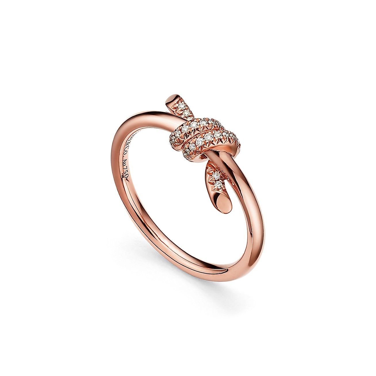 BAGUE TIFFANY & CO KNOT ROSE GOLD