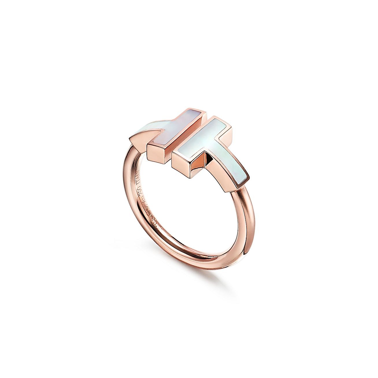 BAGUE TIFFANY & CO T ROSE GOLD