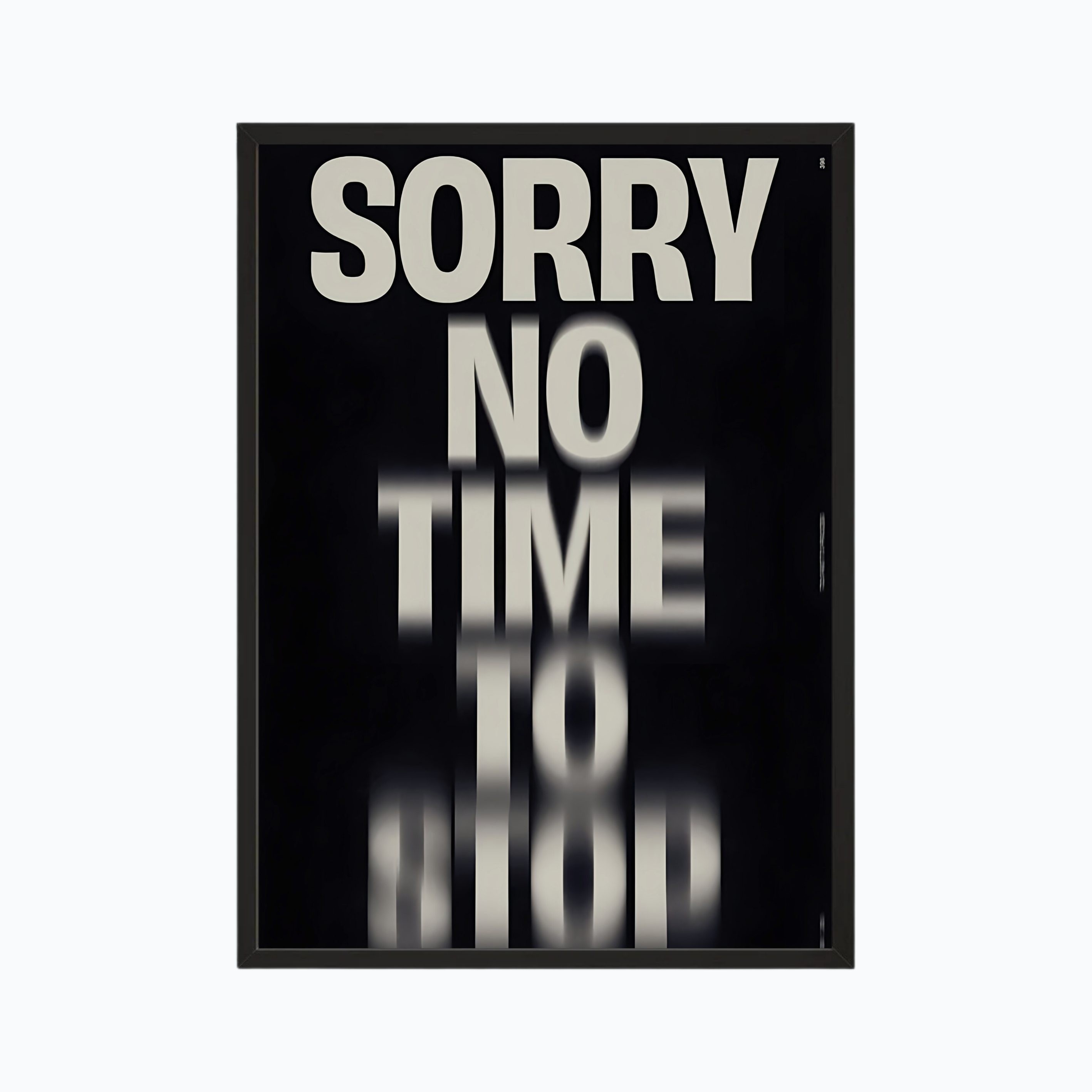 NO TIME TO STOP