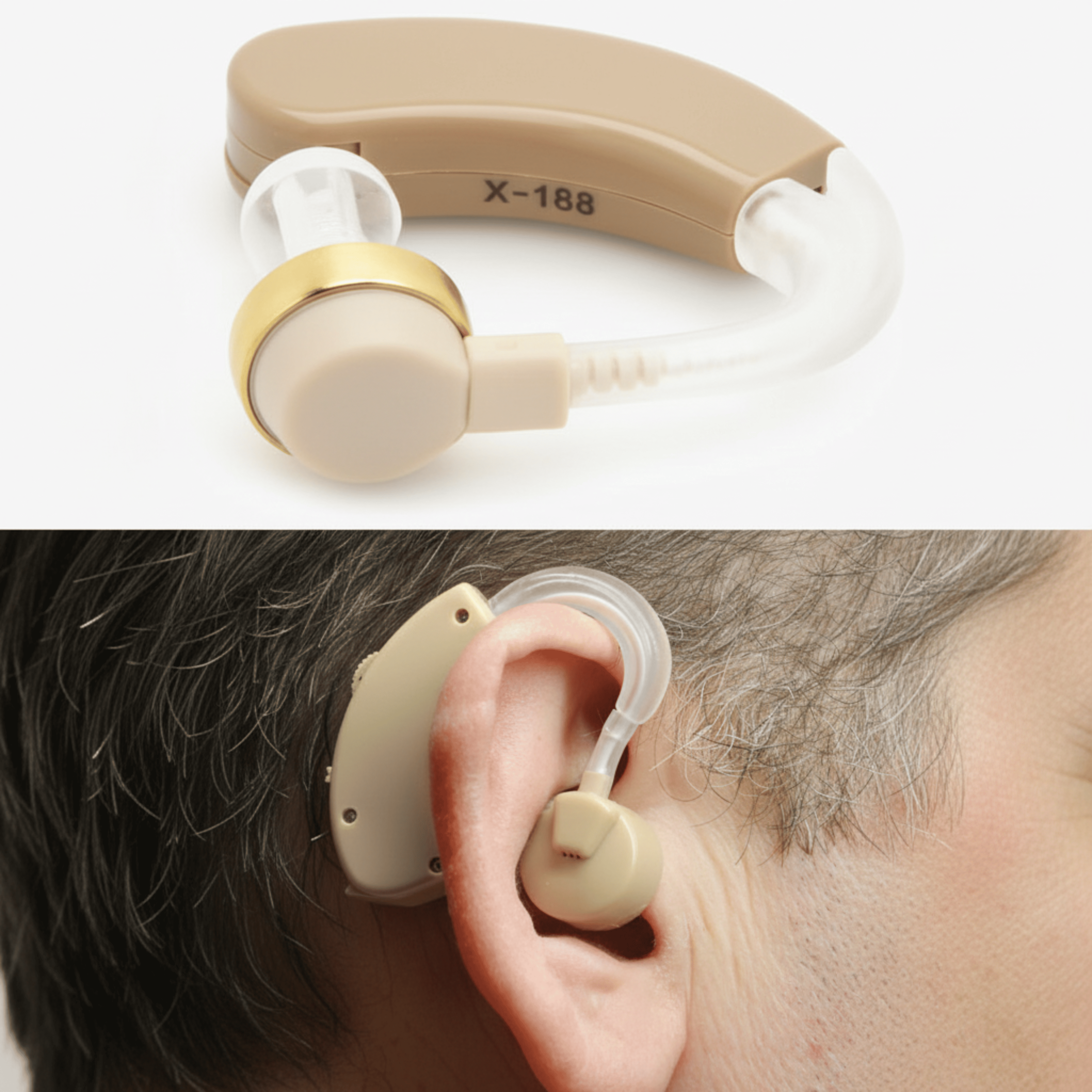 استرجع متعة السمع والتواصل مع أحبائك بسهولة مع Axon X168 – مساعد السمع الصغير خلف الأذن 🎧